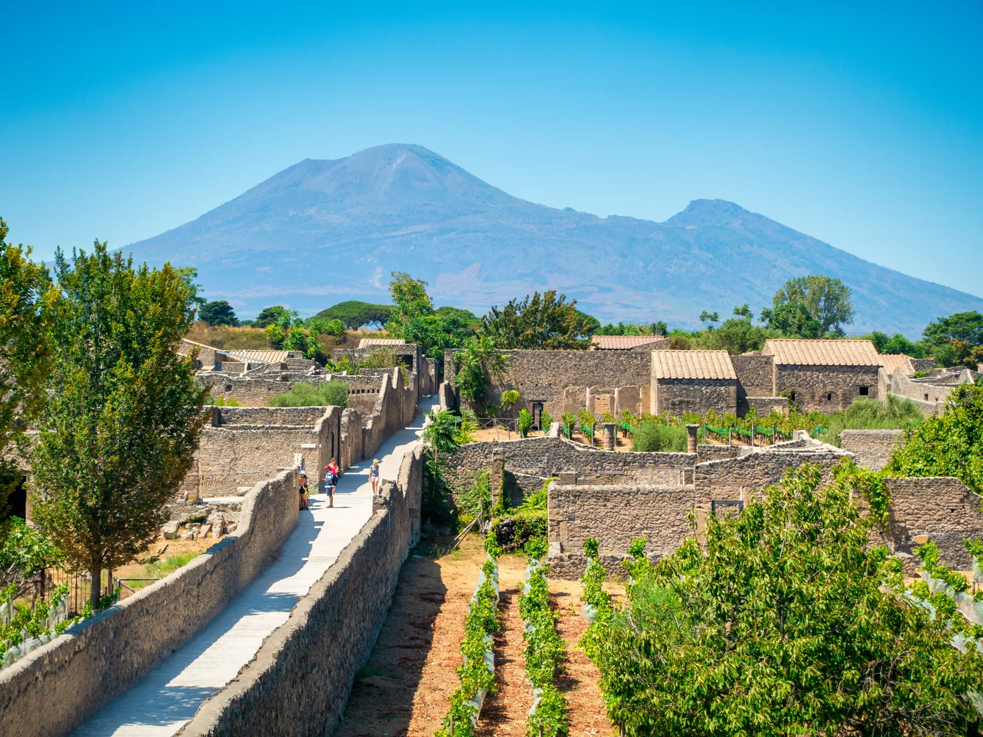 Fra Minori kan I tage på udflugt til Pompeii