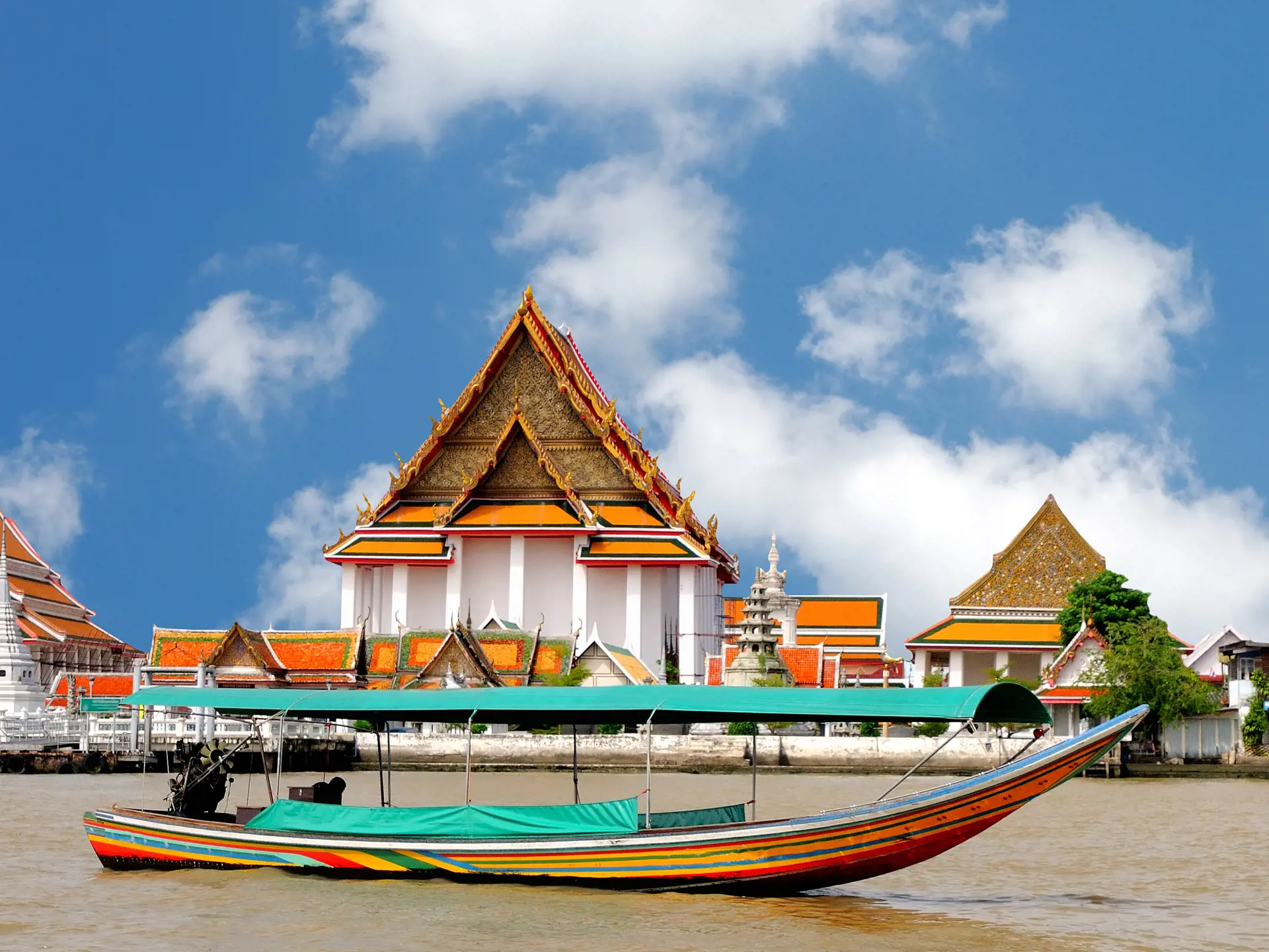 Thailand Bangkok Boat On The River Chao Phraya 58663423