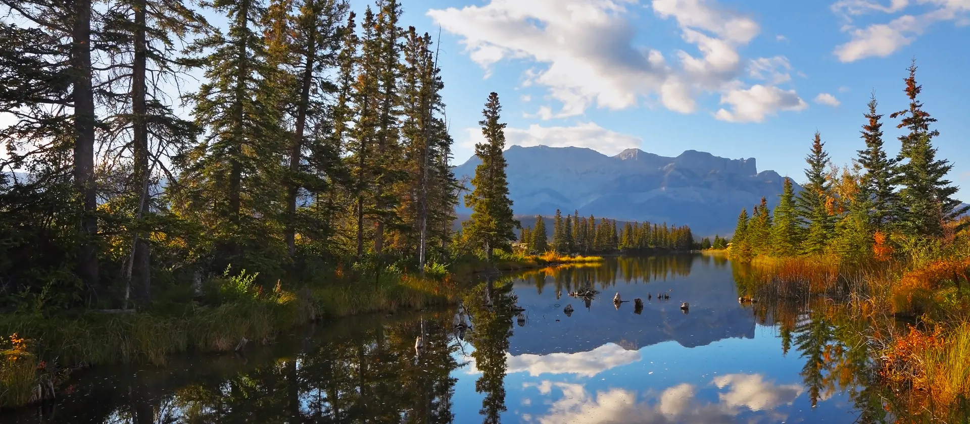 NATIONALPARKER - Nationalparkerne kommer som perler på en snor i Canadian Rocky Mountains. Her er det Jasper National Park i de tidlige morgentimer, Check Point Travel