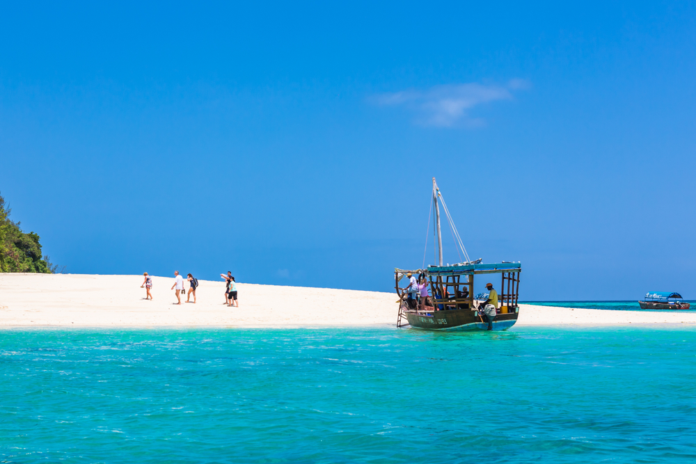 Tourist Boats At Prison Island.