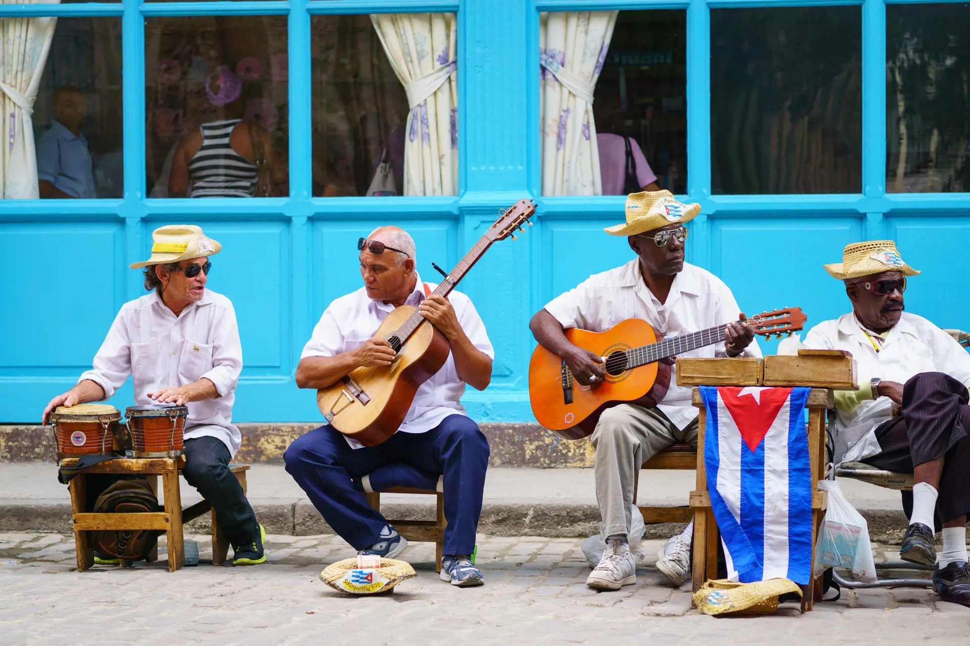 Gademusikanter i Havannas gamle bydel
