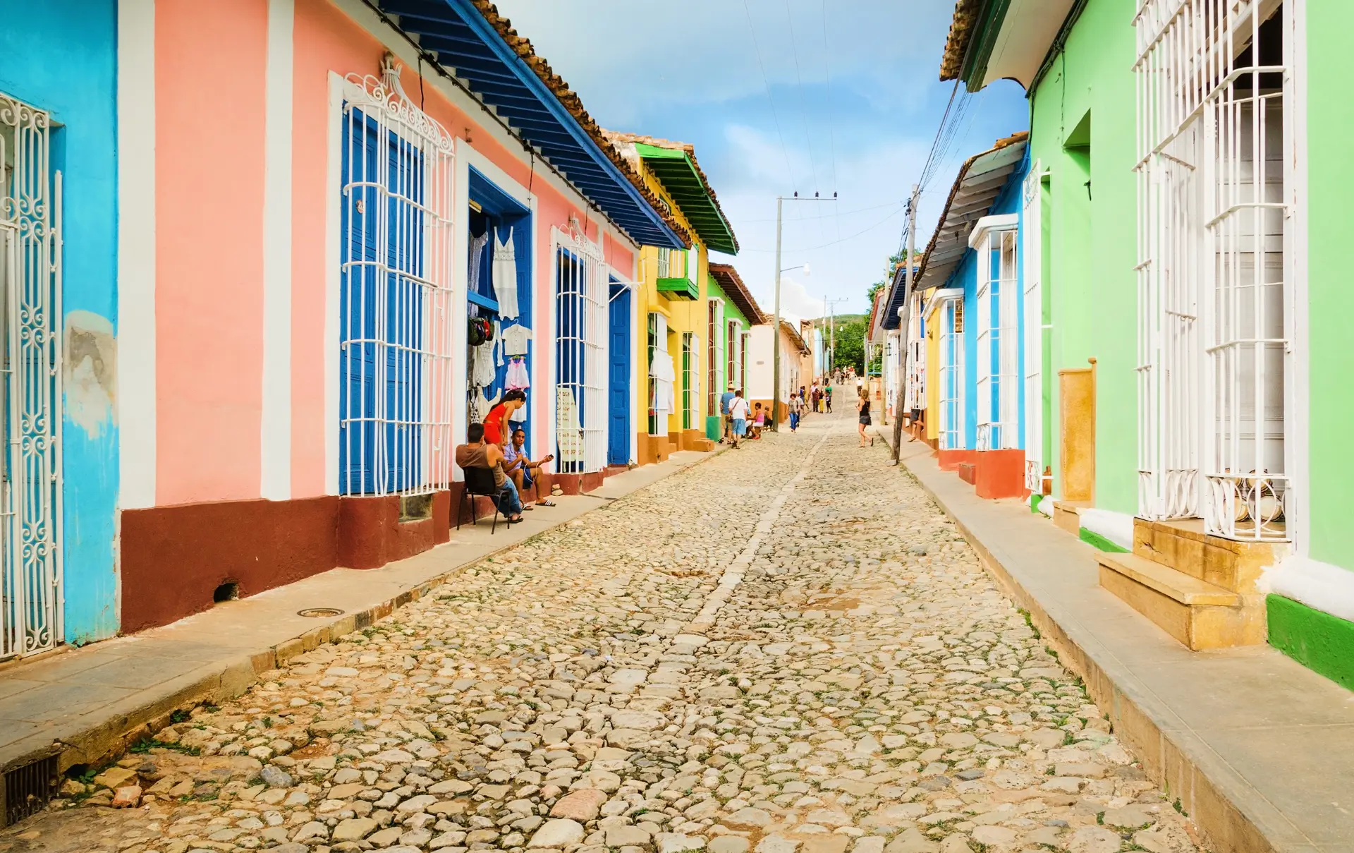 Traditionelle huse i kolonitidsbyen Trinidad
