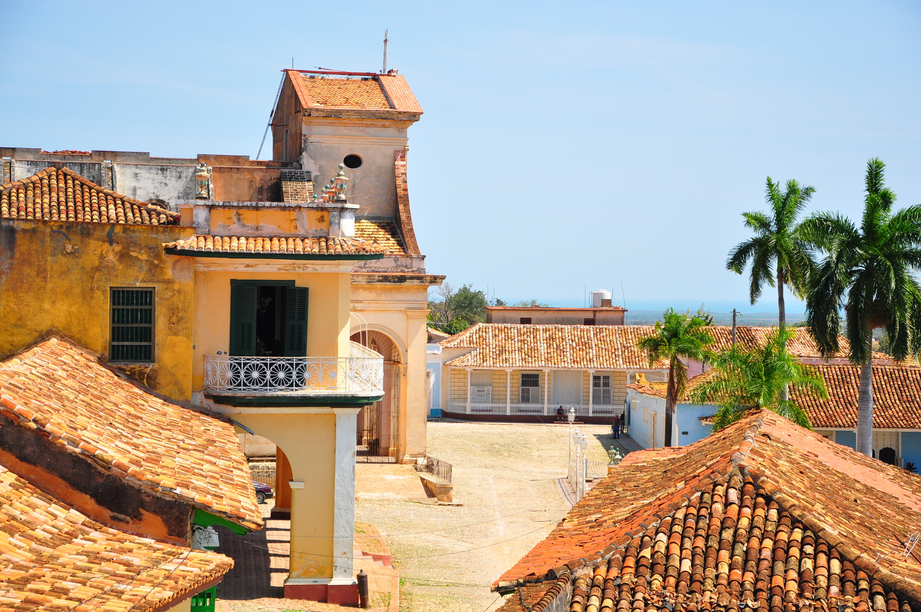 Det flotte plads, Plaza Mayor, i Trinidad