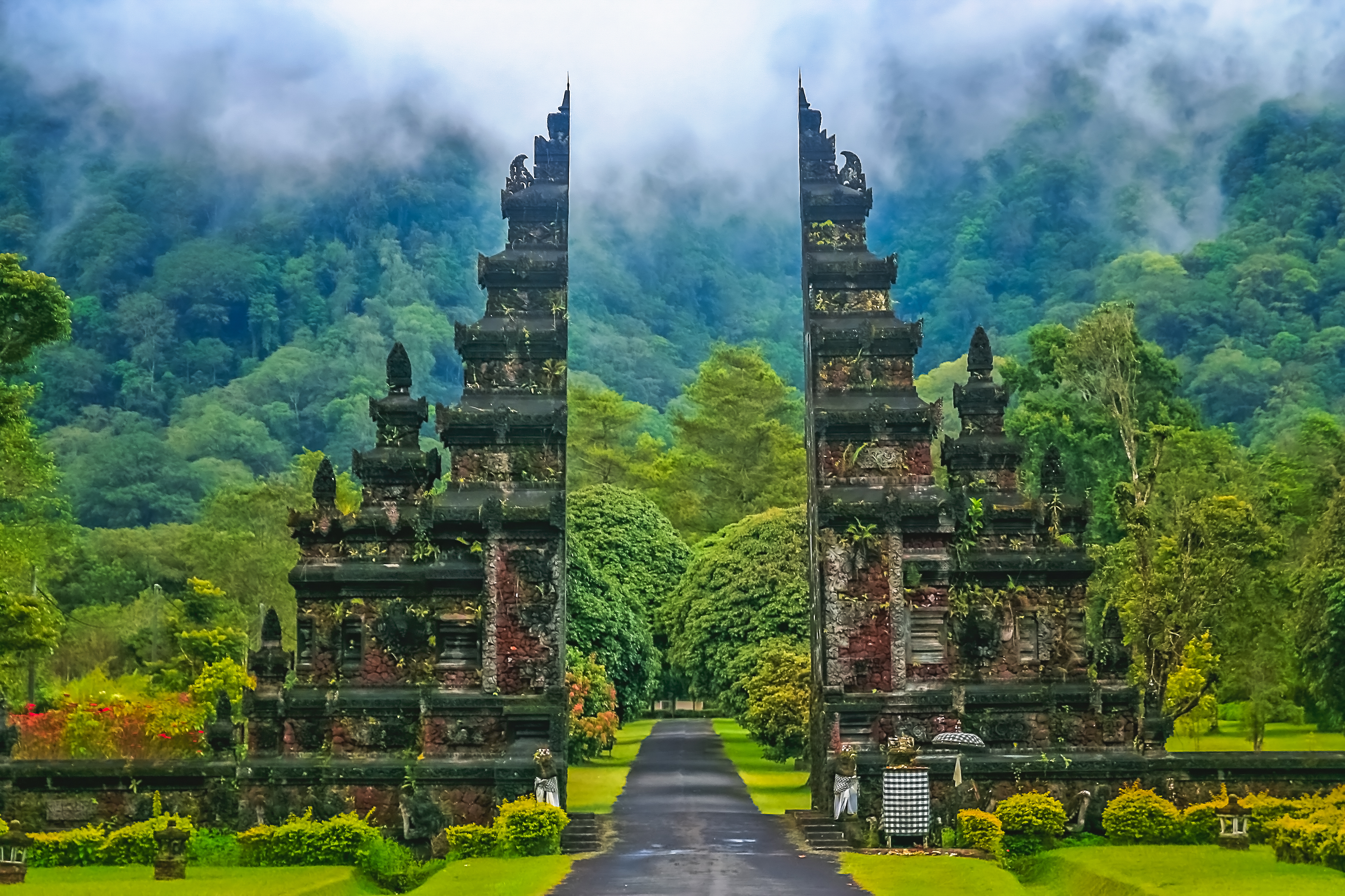 Gates to one of the Hindu temples in Bali in Indonesia.jpg