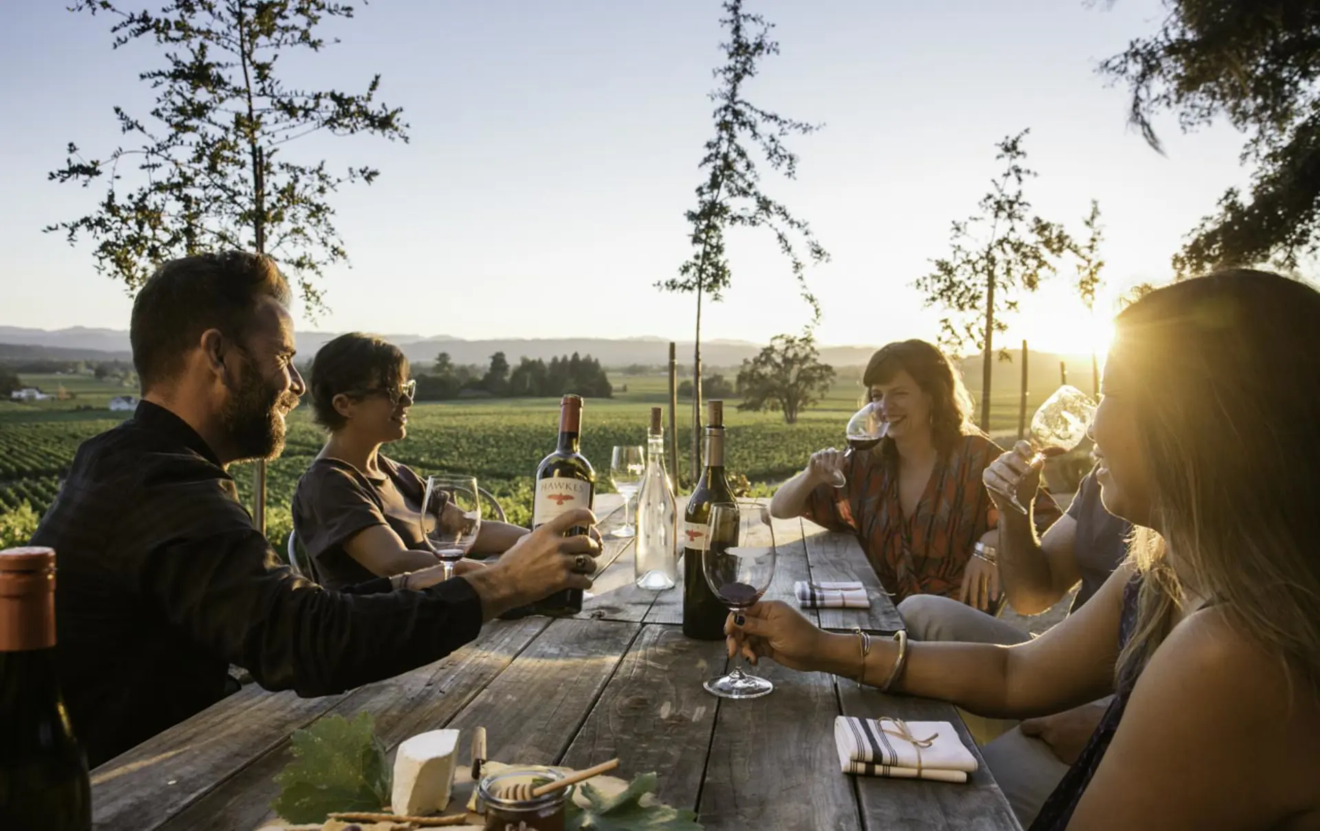 Vinsmagning og en let anretning på Hawkes Vineyard.jpg