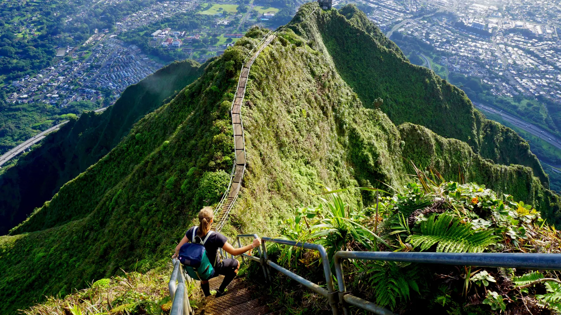 Stairway to Heaven, Haiku Stairs, Hawaii, Oahu, USA - Billede.jpg