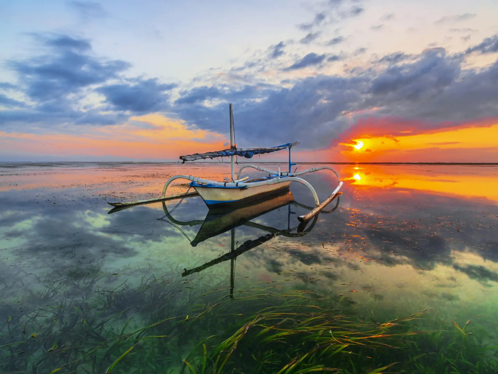 Morning Reflektion at Sanur Beach Island Bali by making Jukung a Point Of Interest.jpg (1)