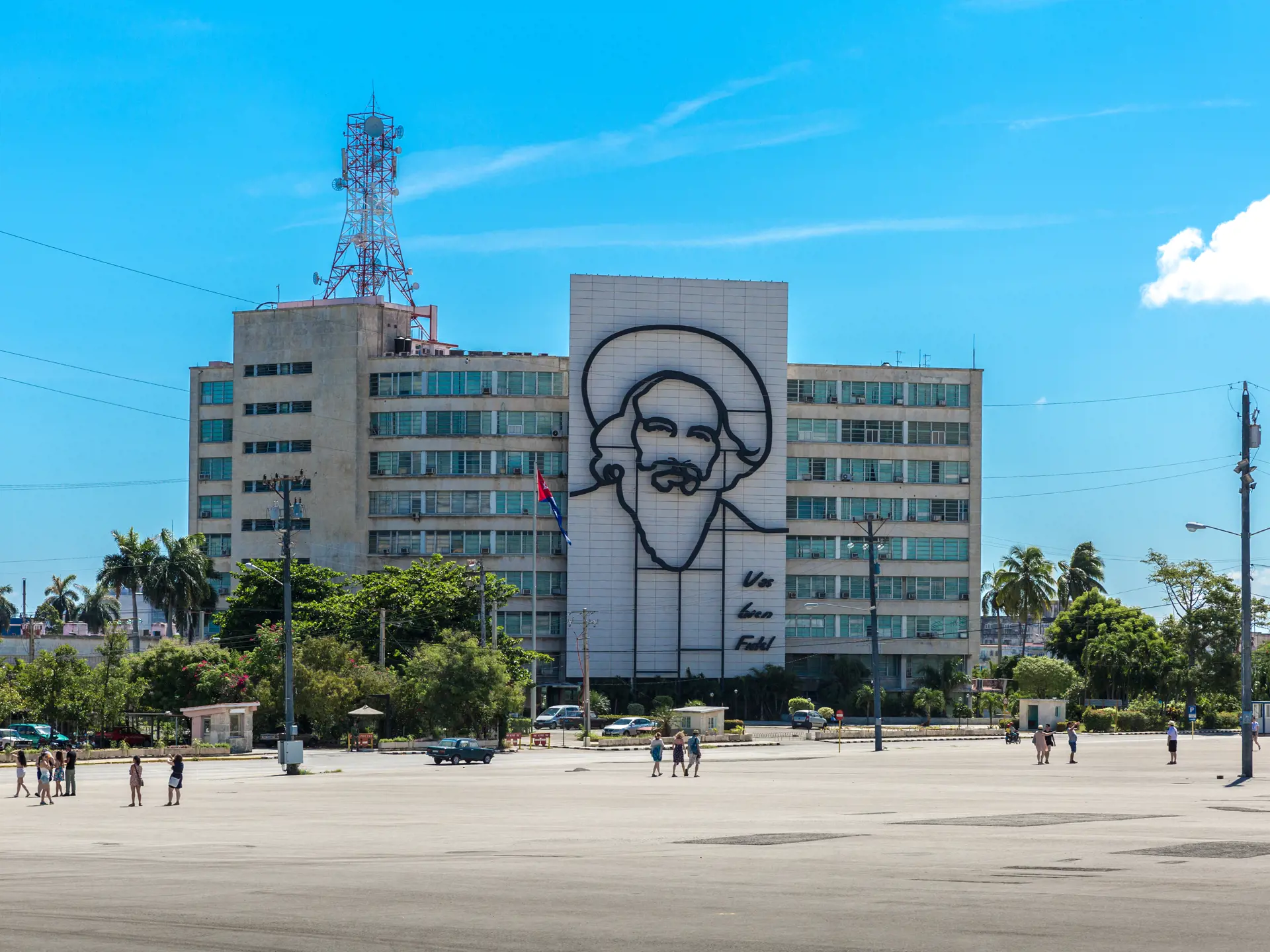 shutterstock_300024383 HAVANA,  Building with Fidel Castro at La Plaza de la Revolucion.jpg