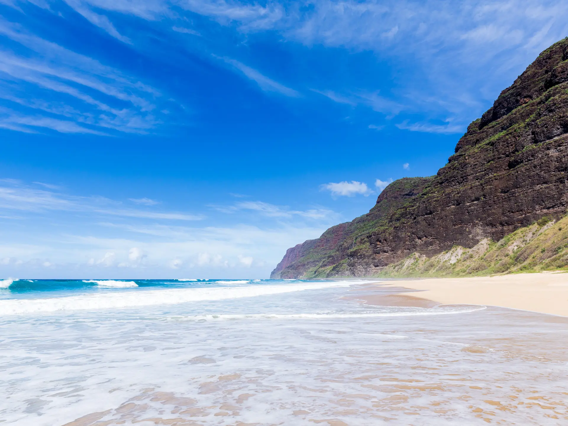 shutterstock_346387040 Panorama of sandy beach and cliffs by ocean on Polihale beach in Kauai, Hawaii.jpg