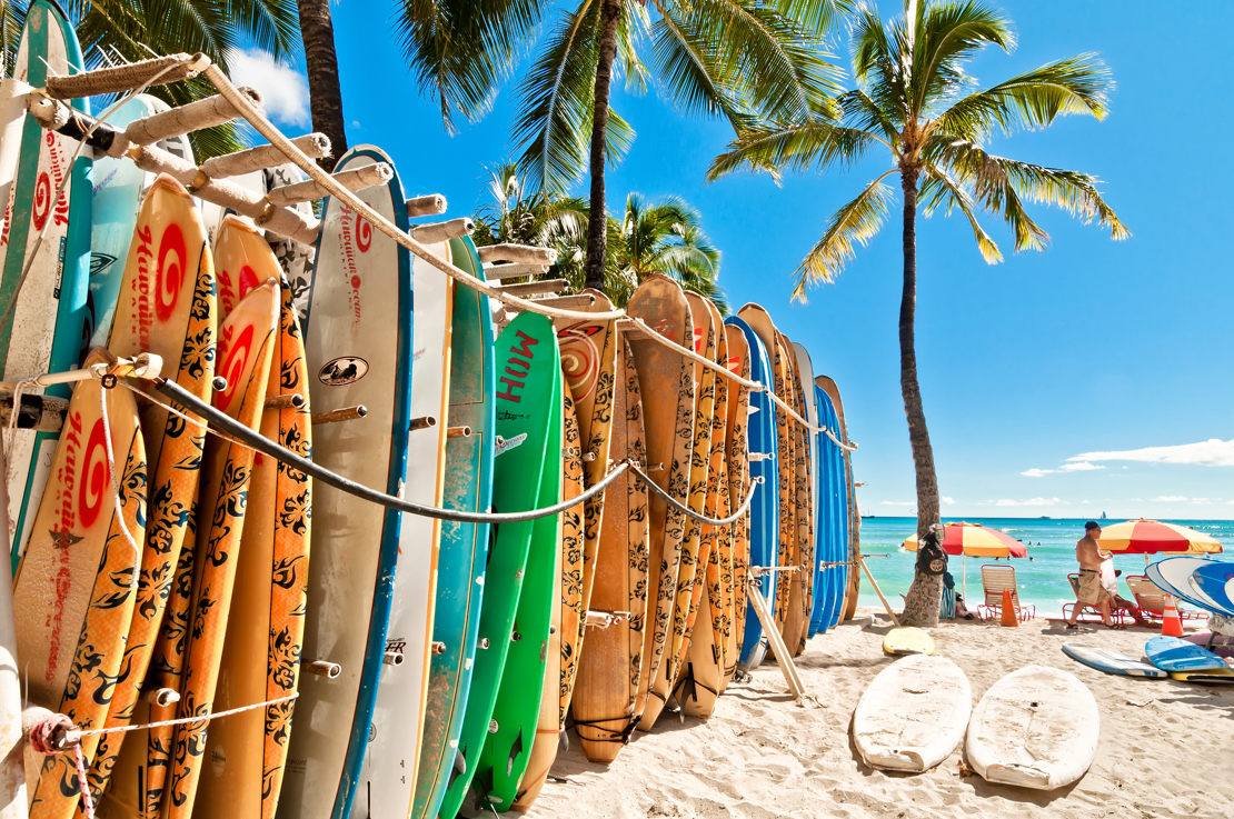 HONOLULU, Waikiki Beach in Honolulu. Oahu, Hawaii.jpg