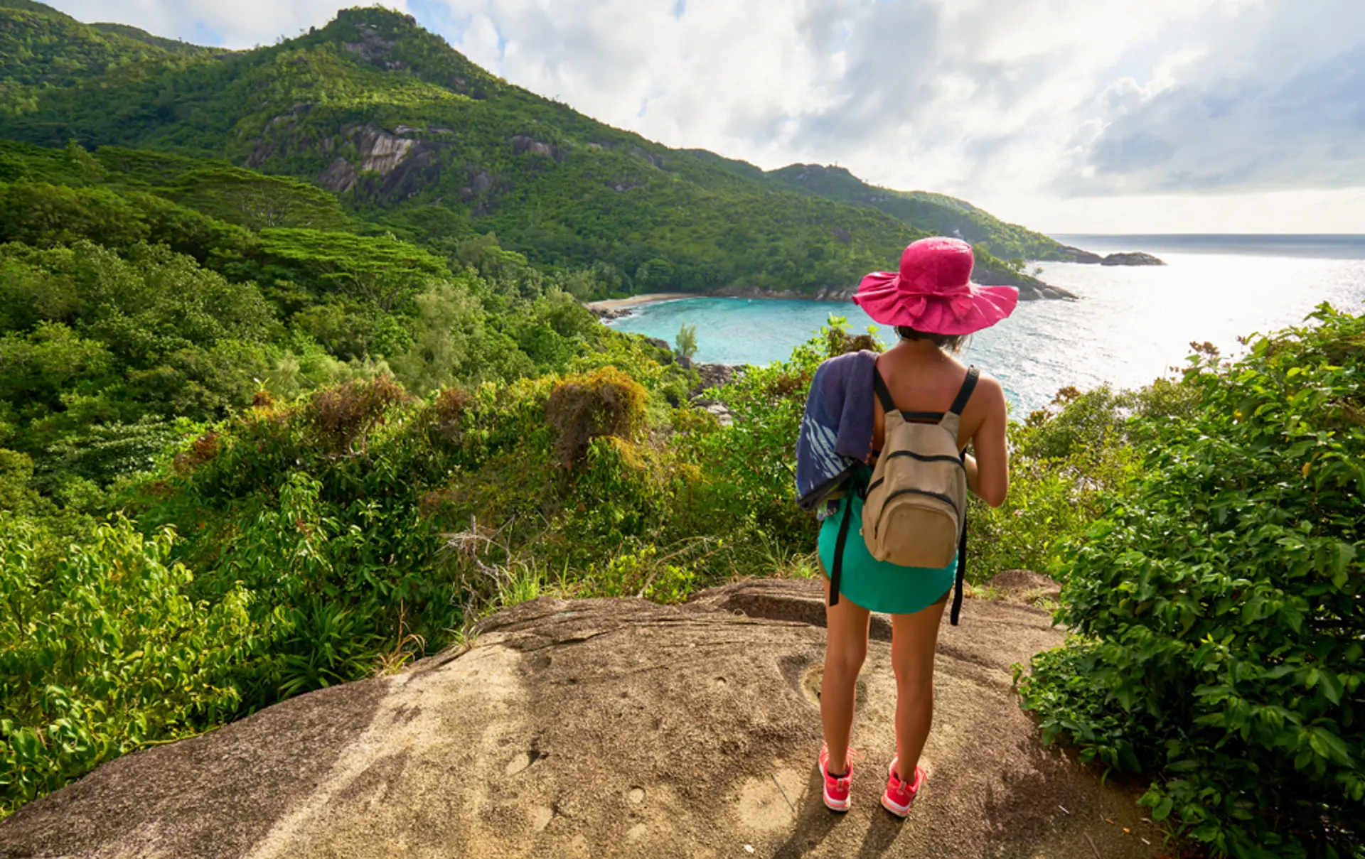 Anse Major Trail, Hiking On Nature Trail Of Mahe, Seychelles