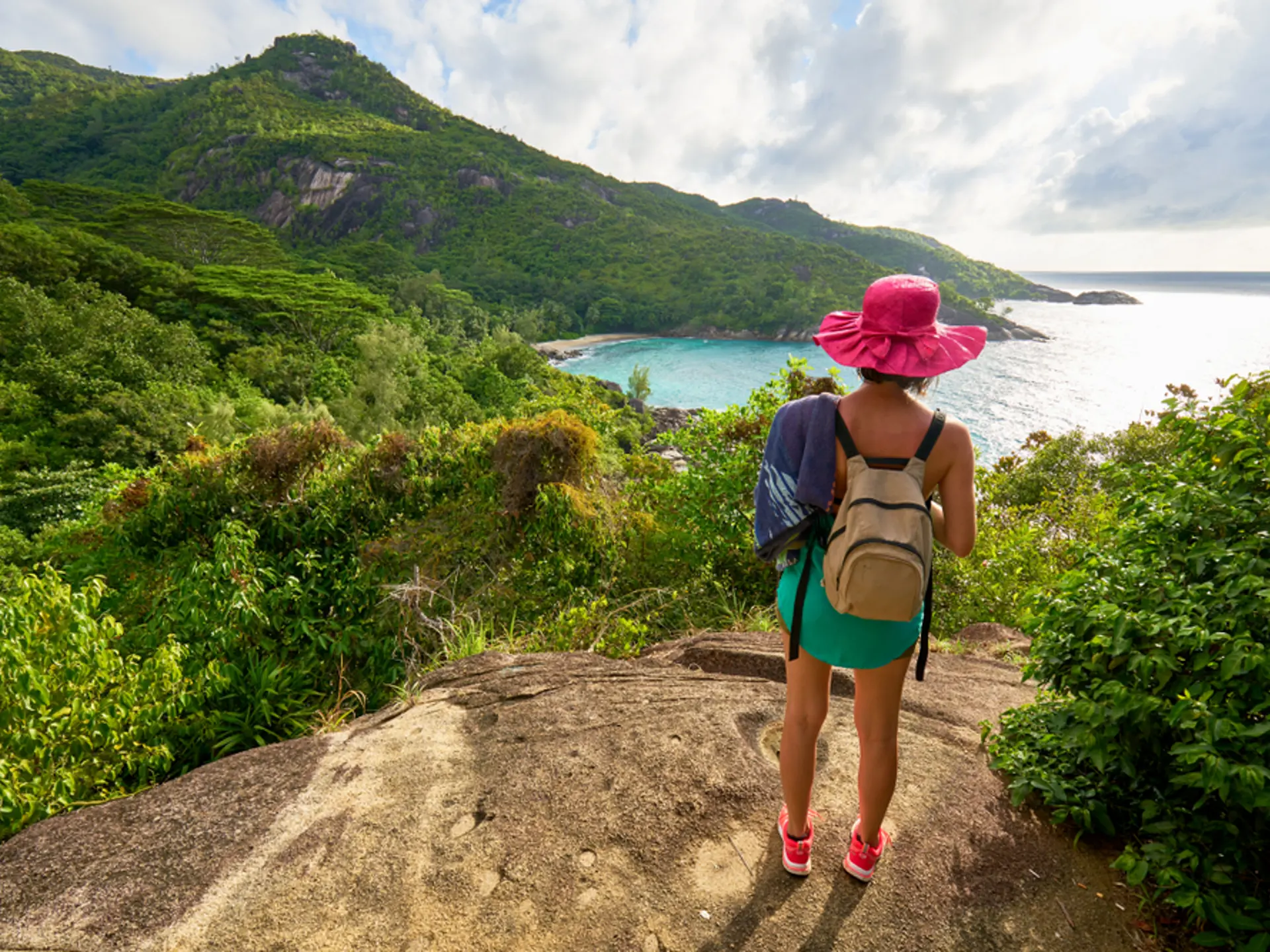 Anse Major Trail, Hiking On Nature Trail Of Mahe, Seychelles