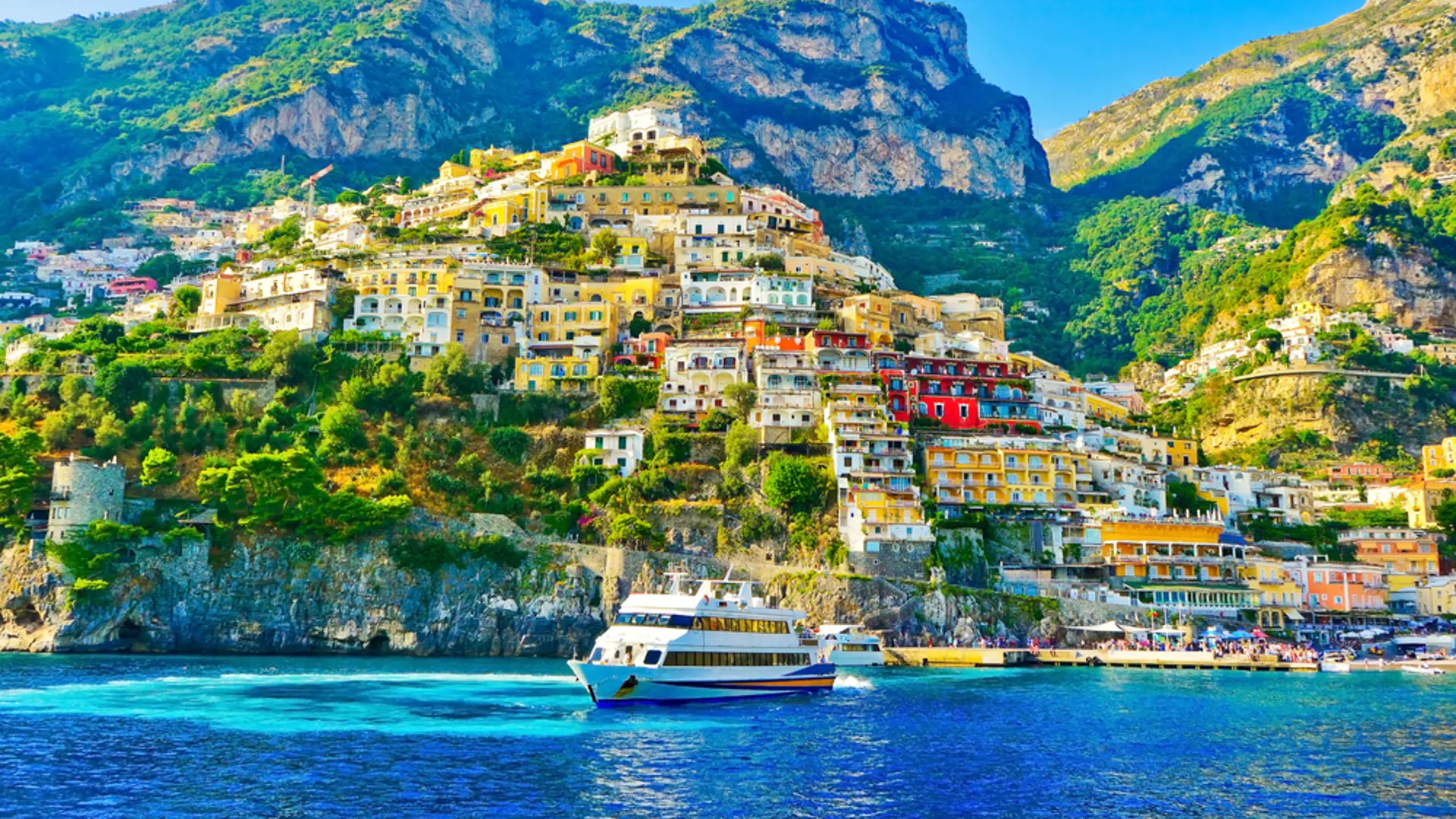Tag på bådtur til kystbyen Positano