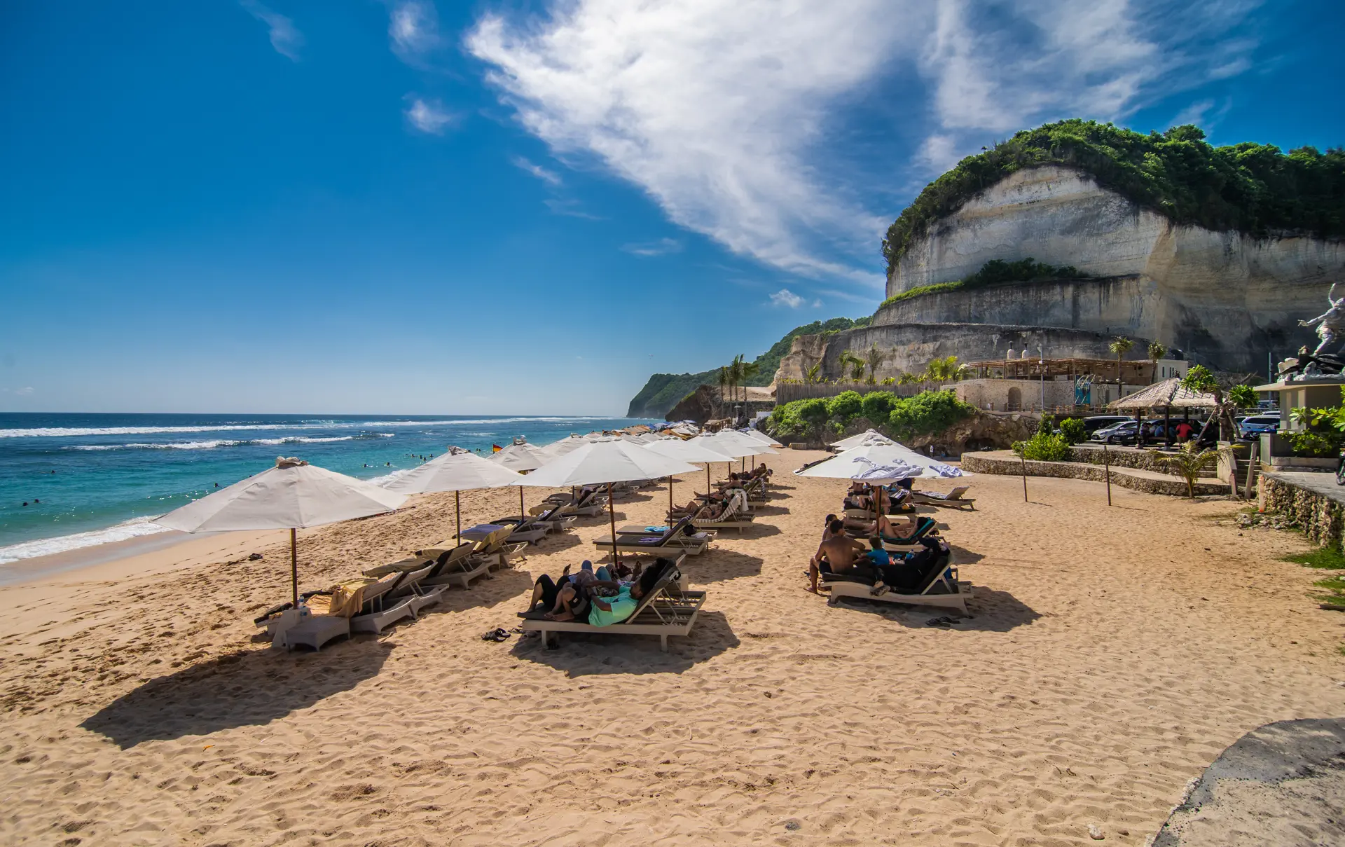 Shutterstock 1716364984 (Bali, Indonesia February, 2020 Amazing Melasti Beach And Blue Sea Water With White Waves Bali, Indonesia.)