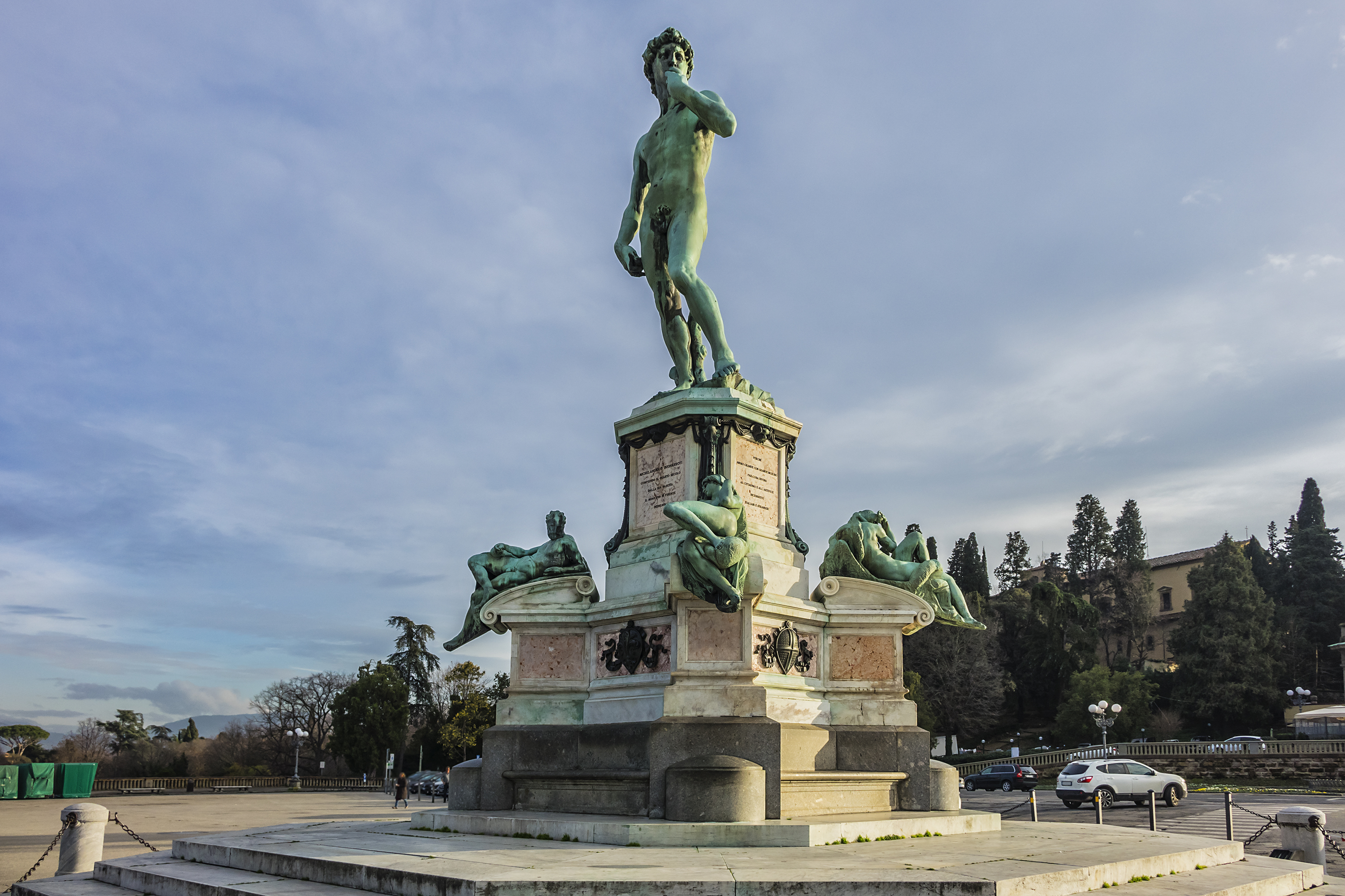 Shutterstock 1013223544 Bronze Statue Of David In The Center Of Michelangelo Square (Piazzale Michelangelo) In Florence (Firenze). Italy.