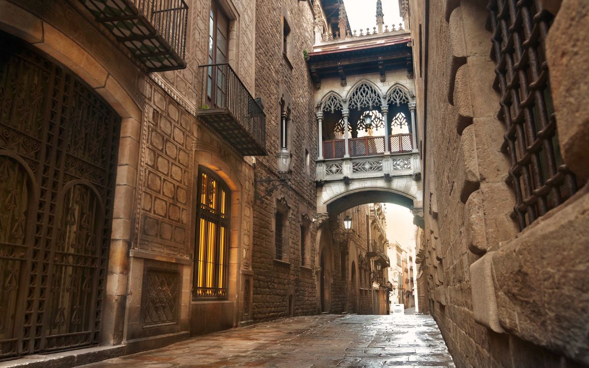 Det gotiske kvarter i Barcelona