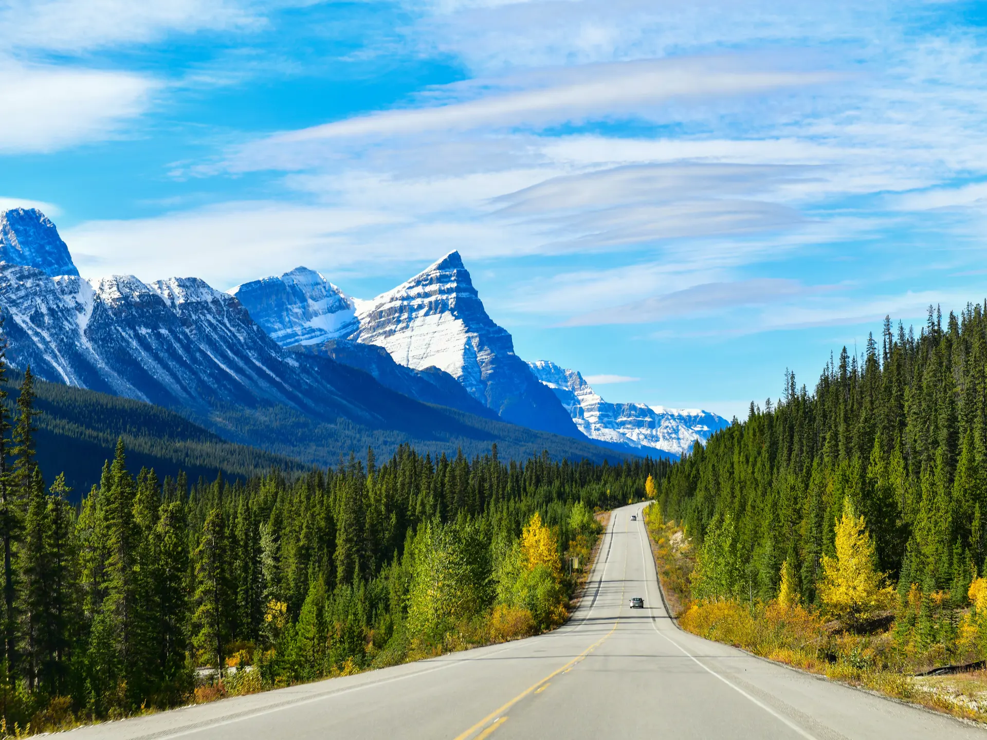 Shutterstock 1088543408 The Road 93 Beautiful Icefield Parkway In Autumn Jasper National Park,Canada