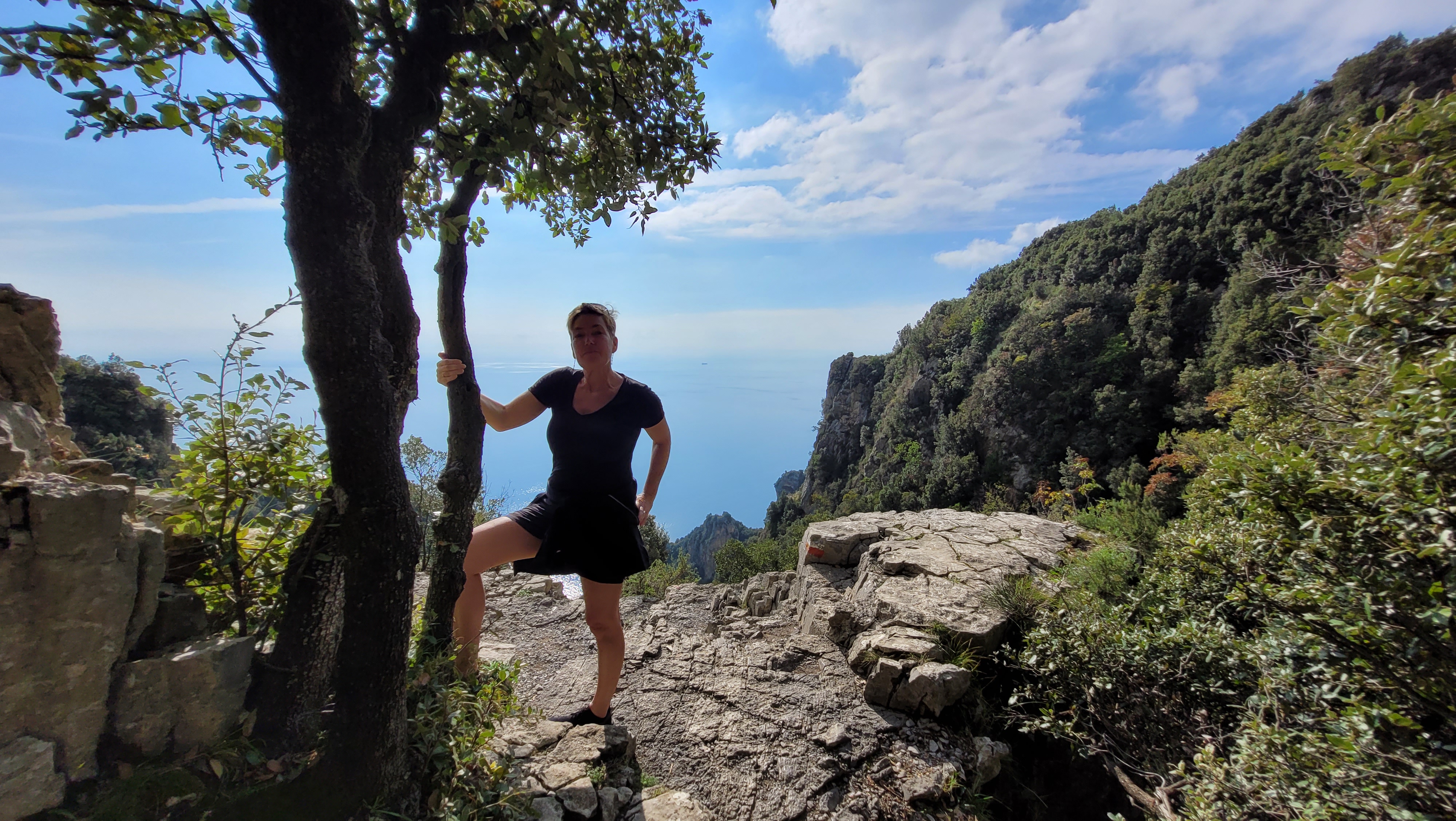 Dorte fra CPT er på vandretur på Gudernes Sti