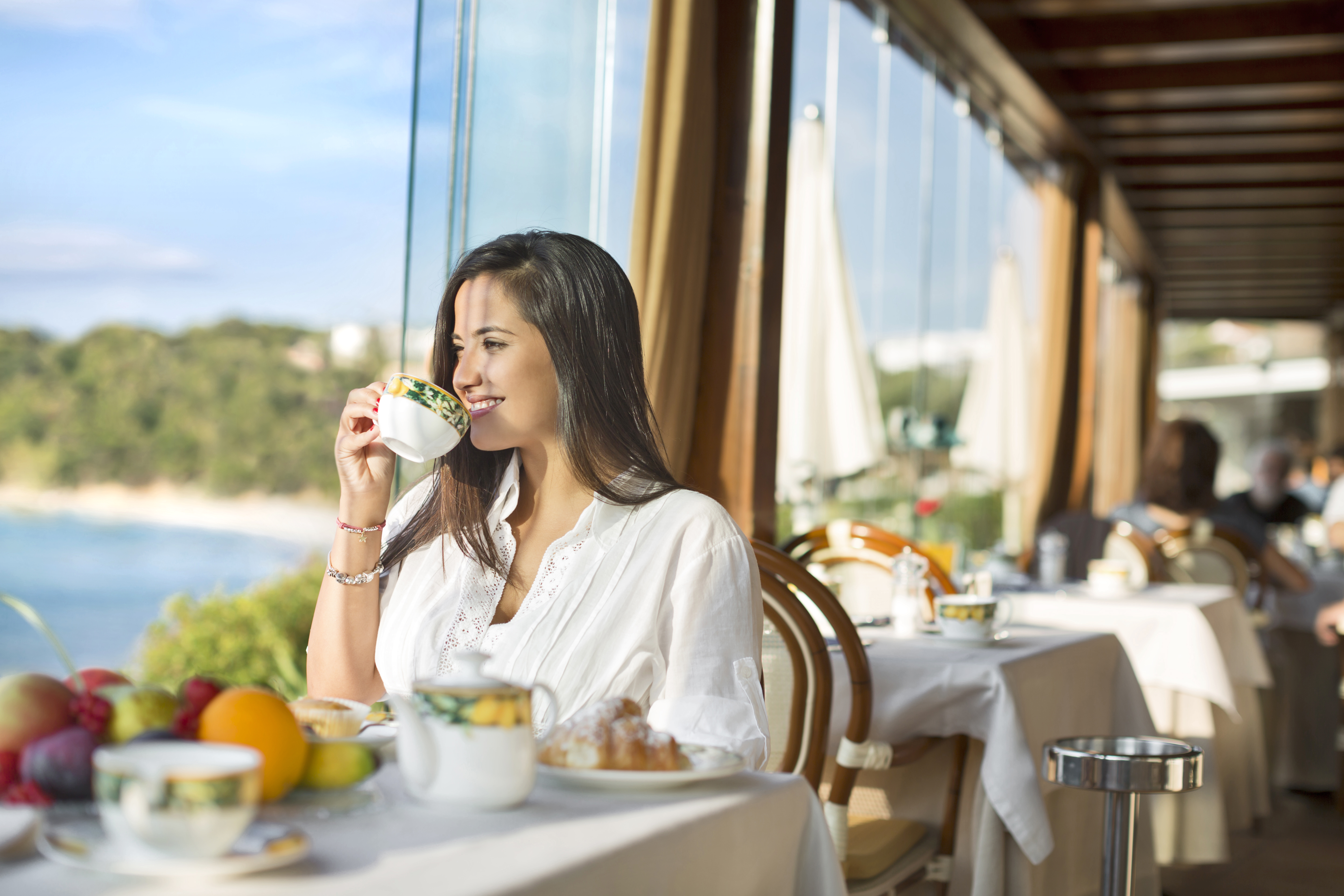 Morgenmad med udsigt på Hotel La Bitta