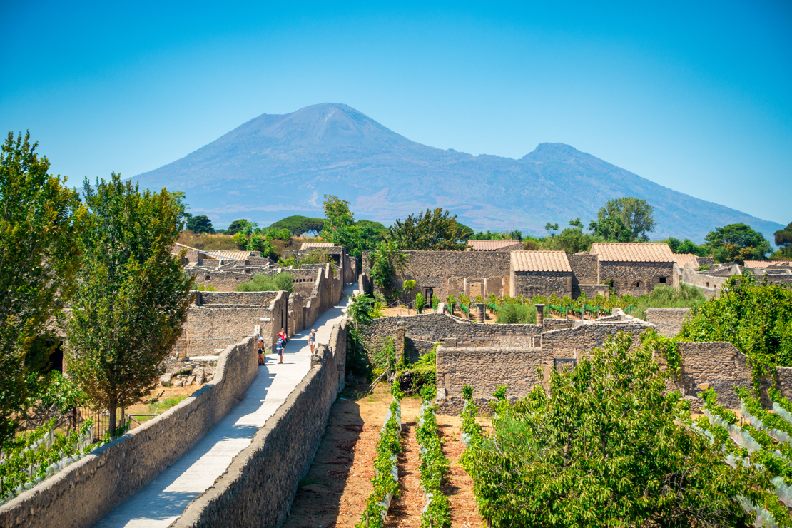 Fra Minori kan I tage på udflugt til Pompeii