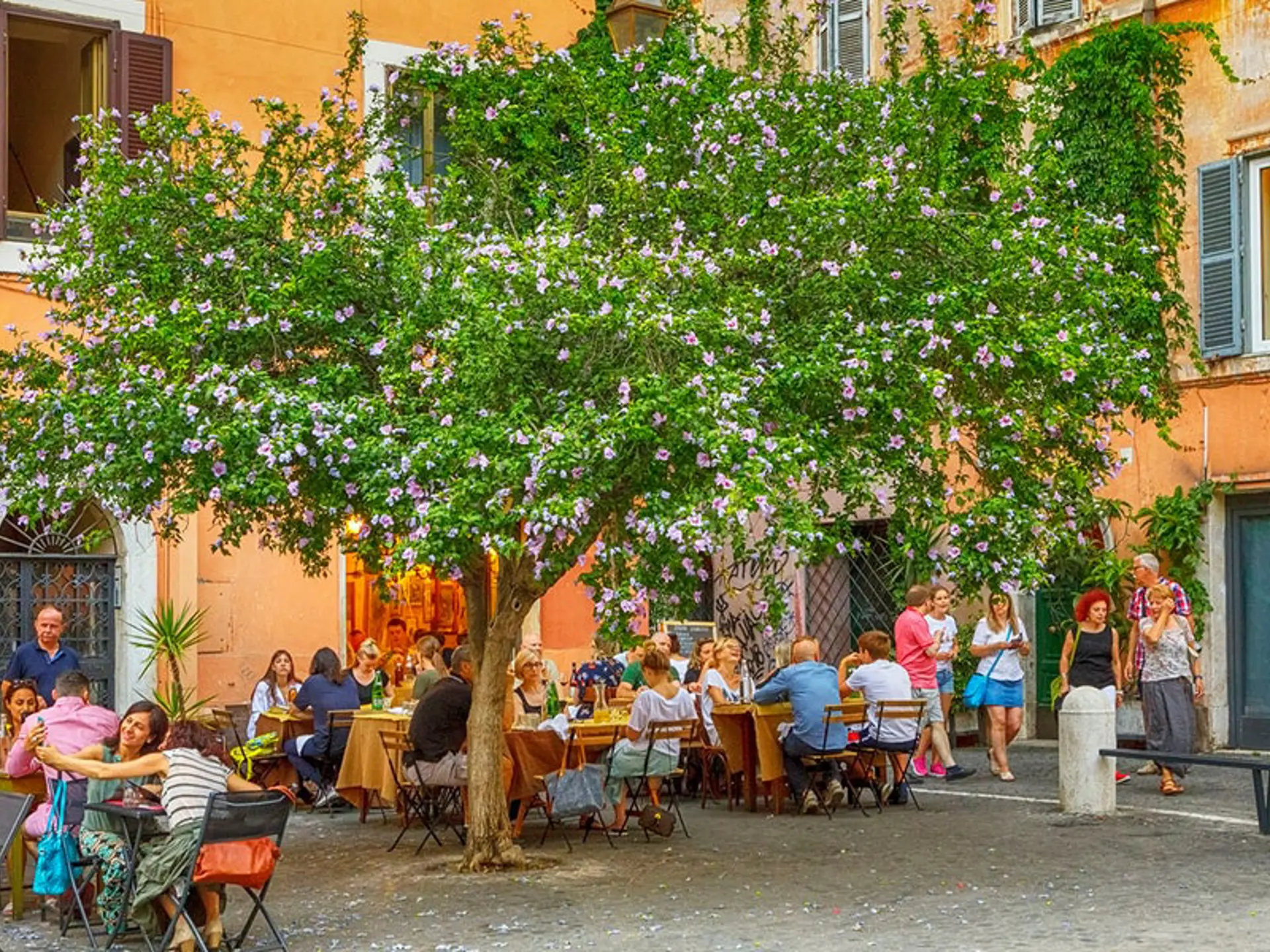 Trastevere er et godt sted til en frokost efter en tur i Vatikanet