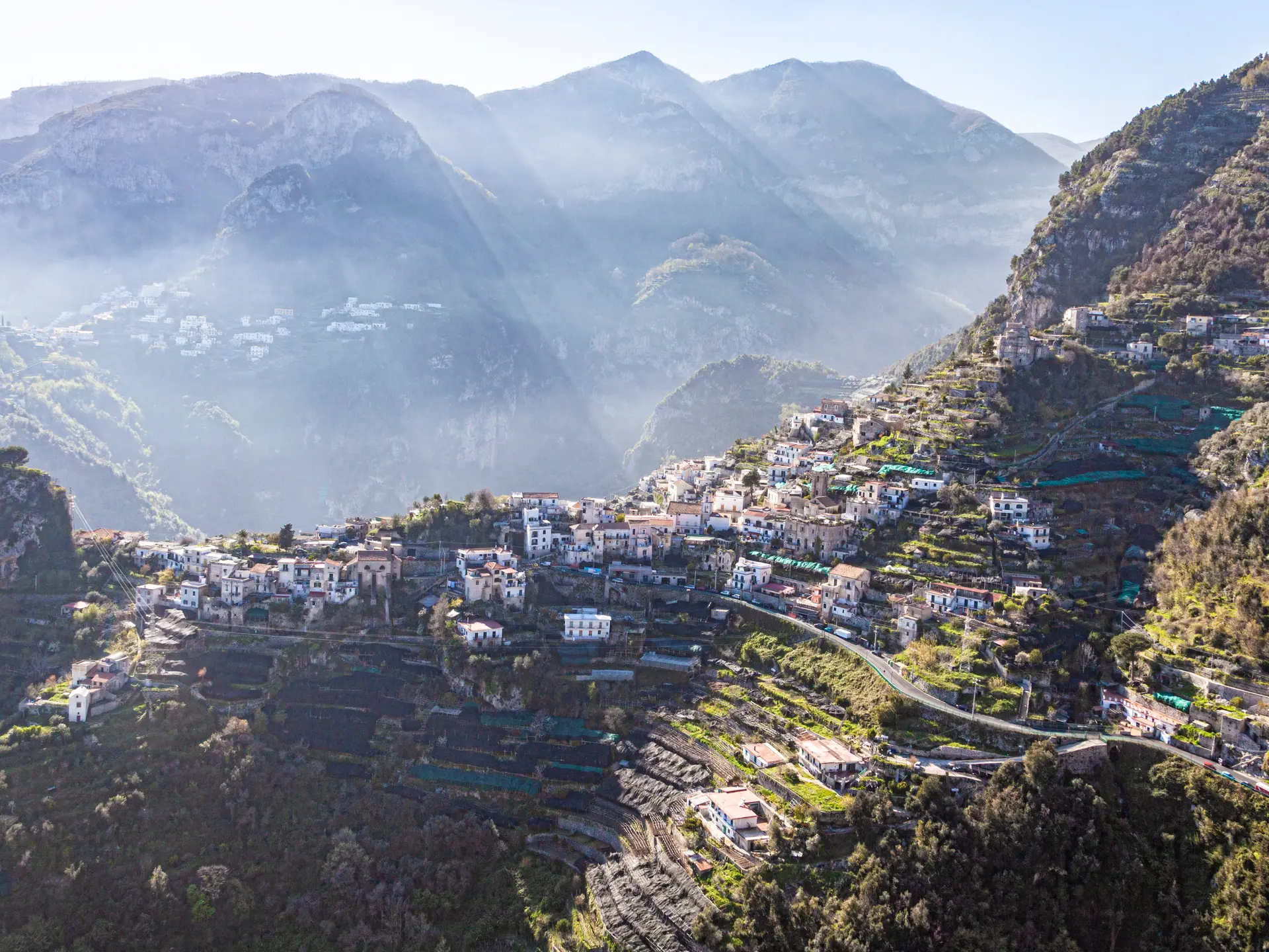 Ravello er omgivet af gamle dyrkningsterrasser