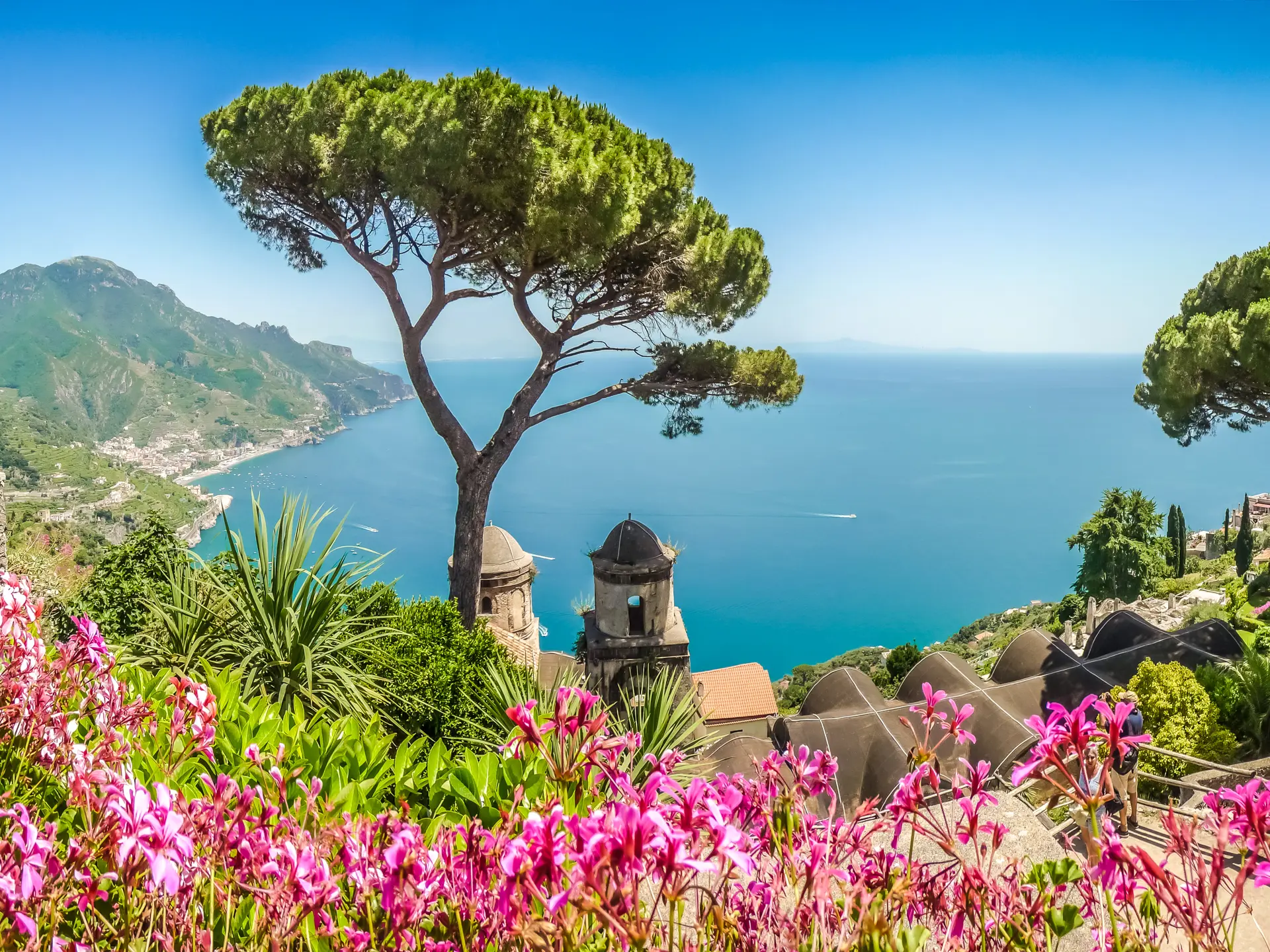 Udsigt fra Villa Rufolo i Ravello