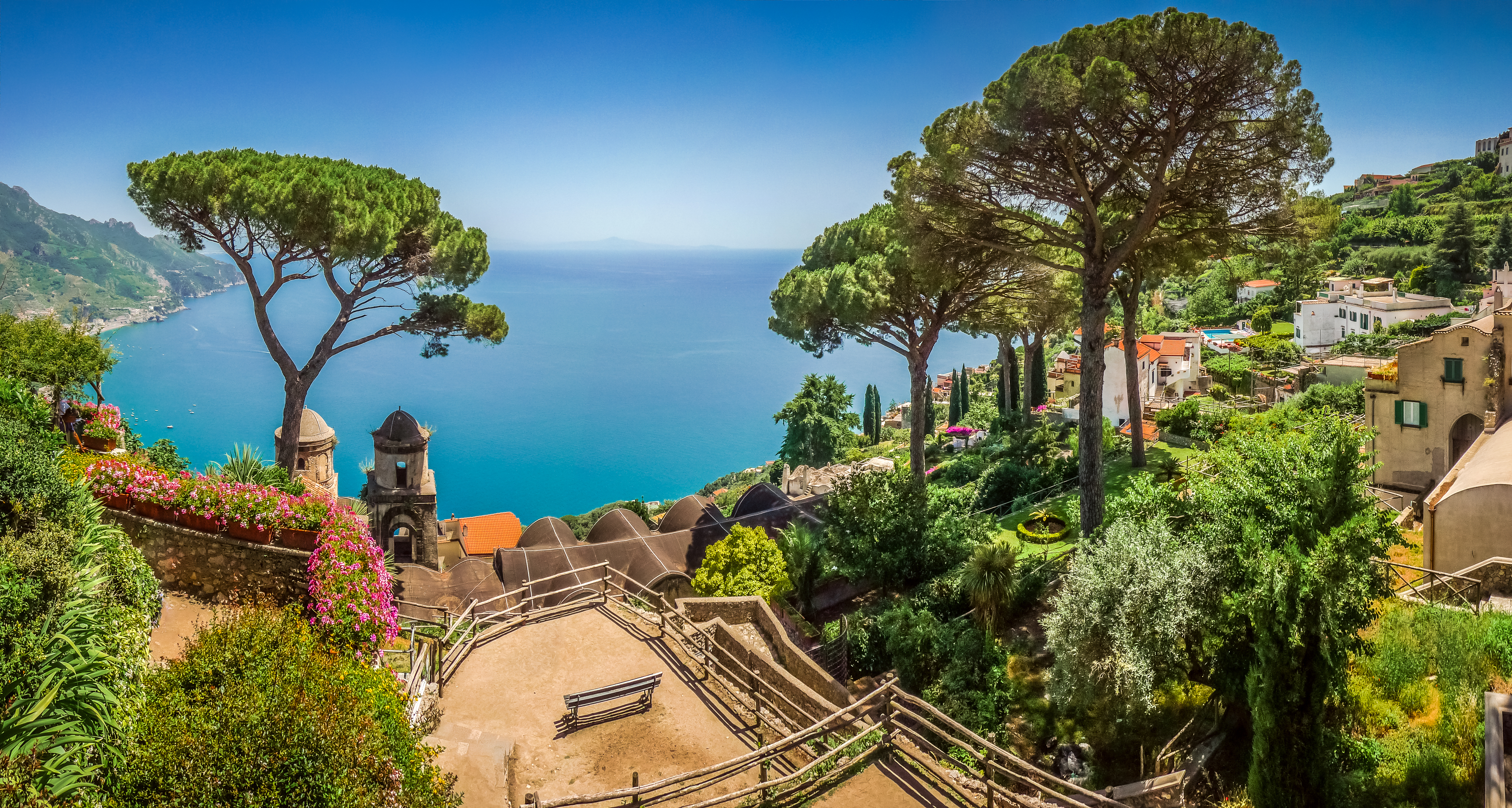 Udsigten fra Villa Rufolo i Ravello