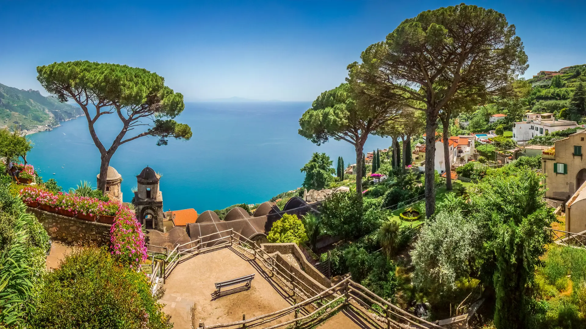 Udsigten fra Villa Rufolo i Ravello