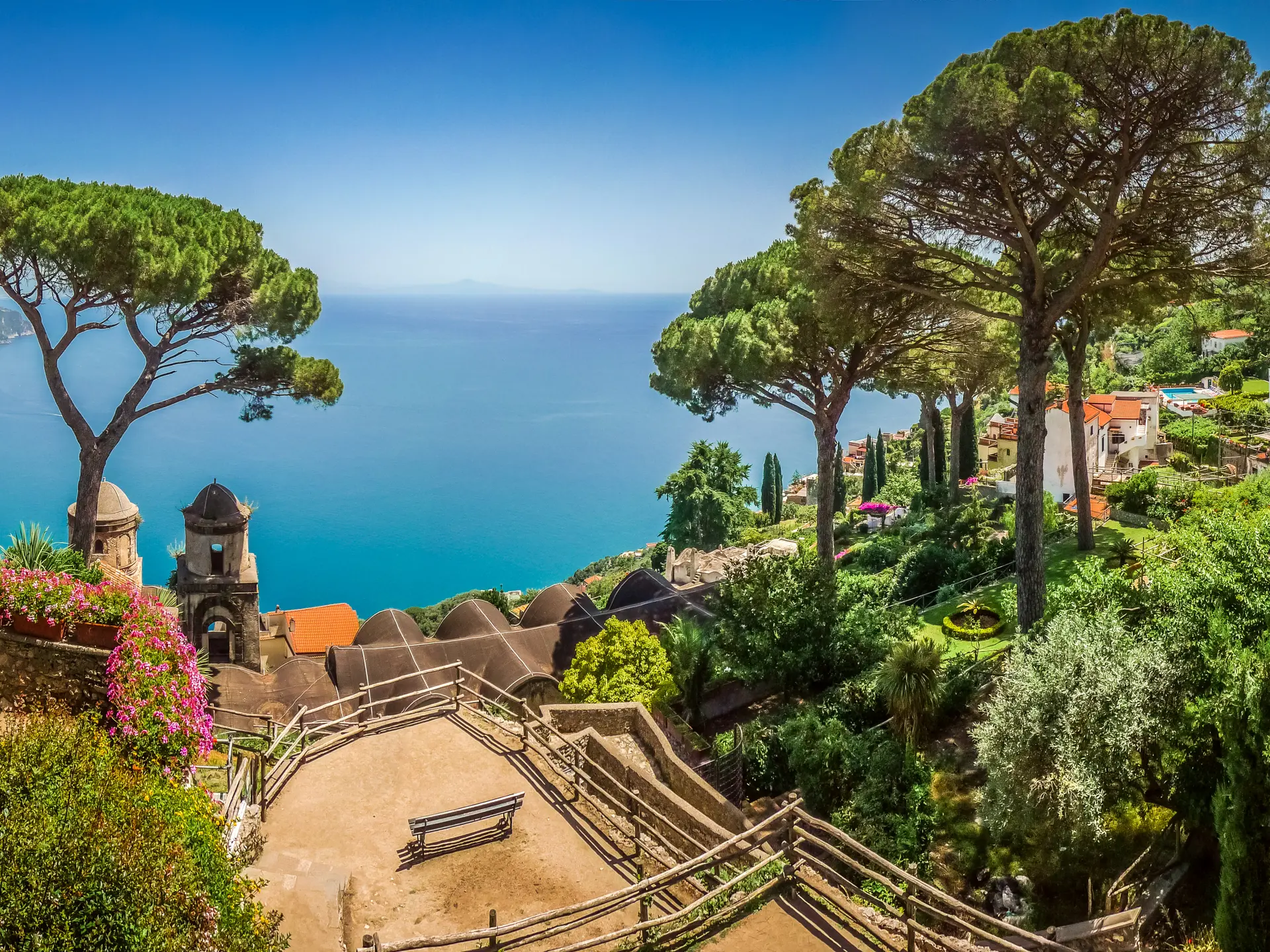 Udsigten fra Villa Rufolo i Ravello