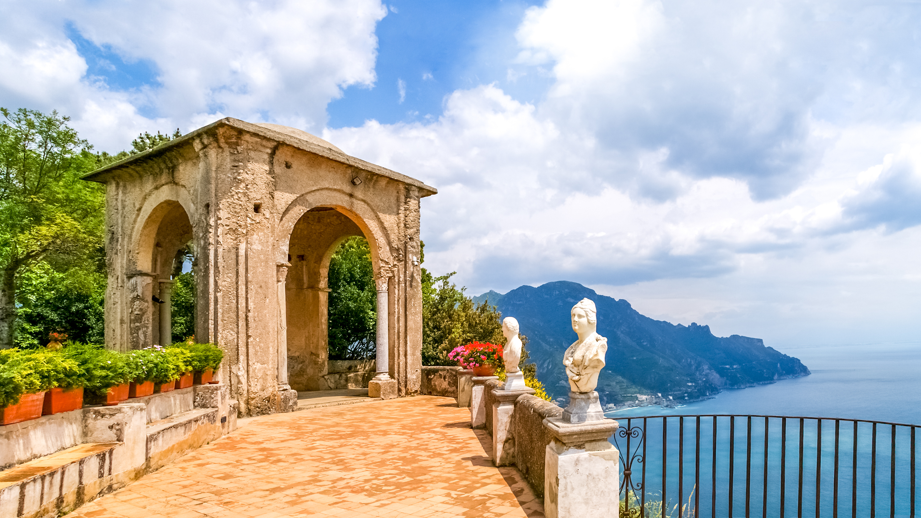 Udsigtspunktet ved Belvedere i Ravello