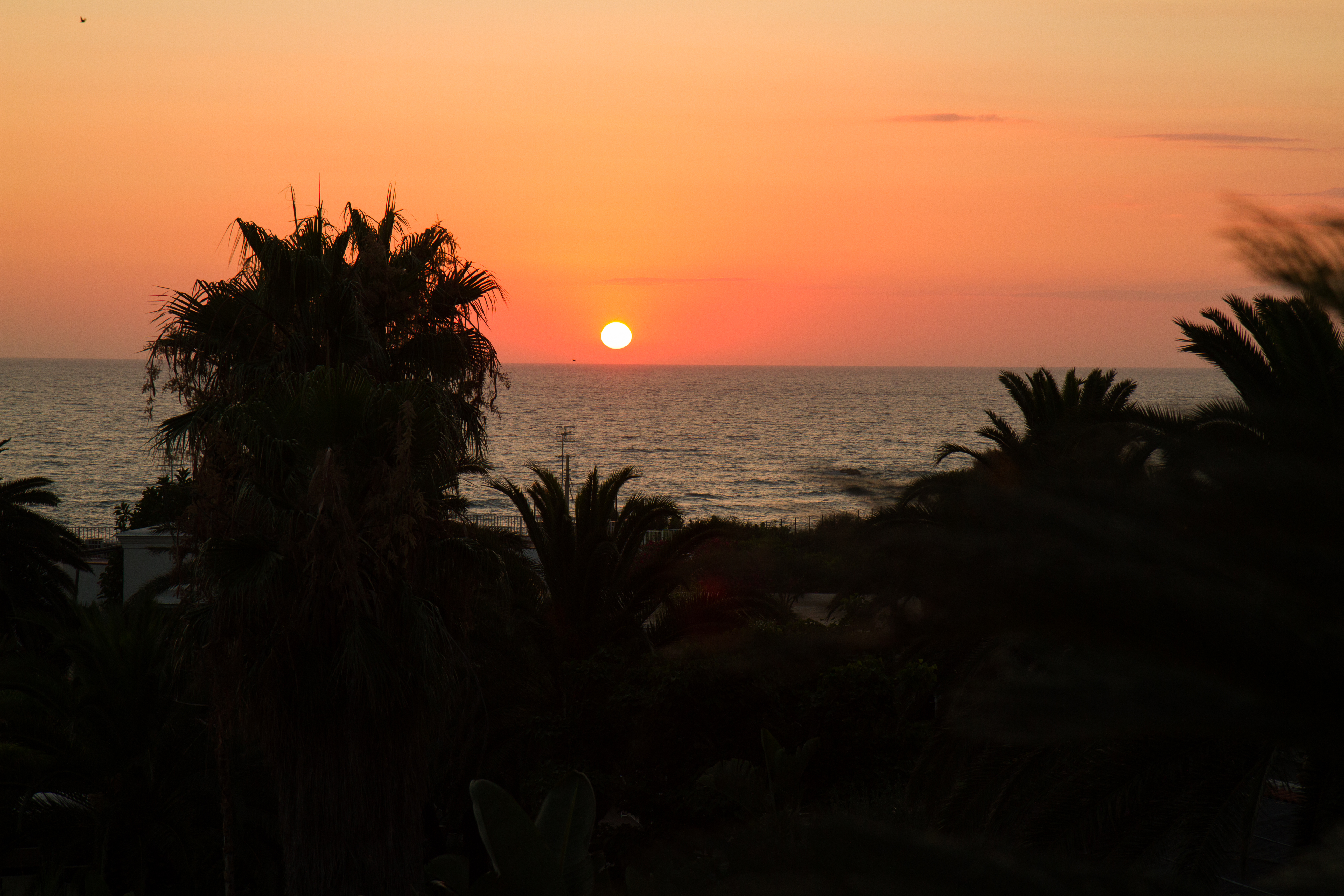 Solnedgangen set fra Semiramis