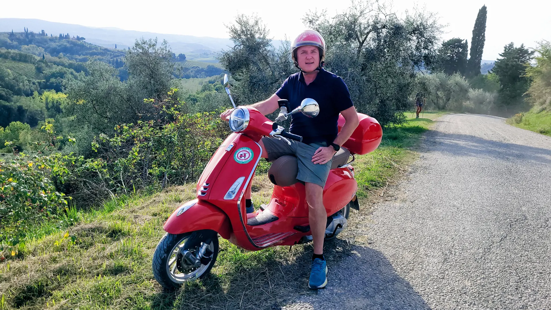 Rejsens store højdepunkt: Toscana på Vespa
