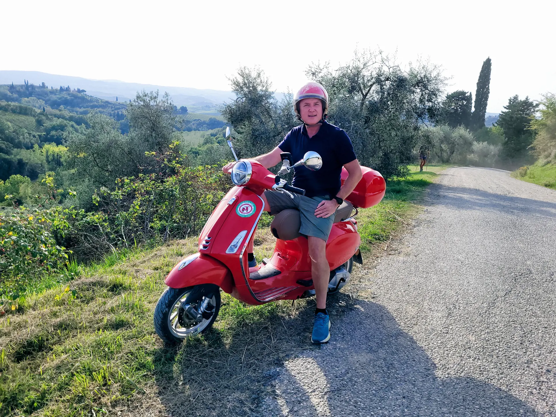 Rejsens store højdepunkt: Toscana på Vespa