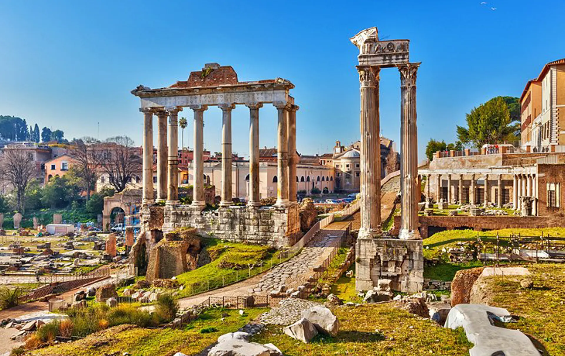 Italy Rome Roman Forum Overview