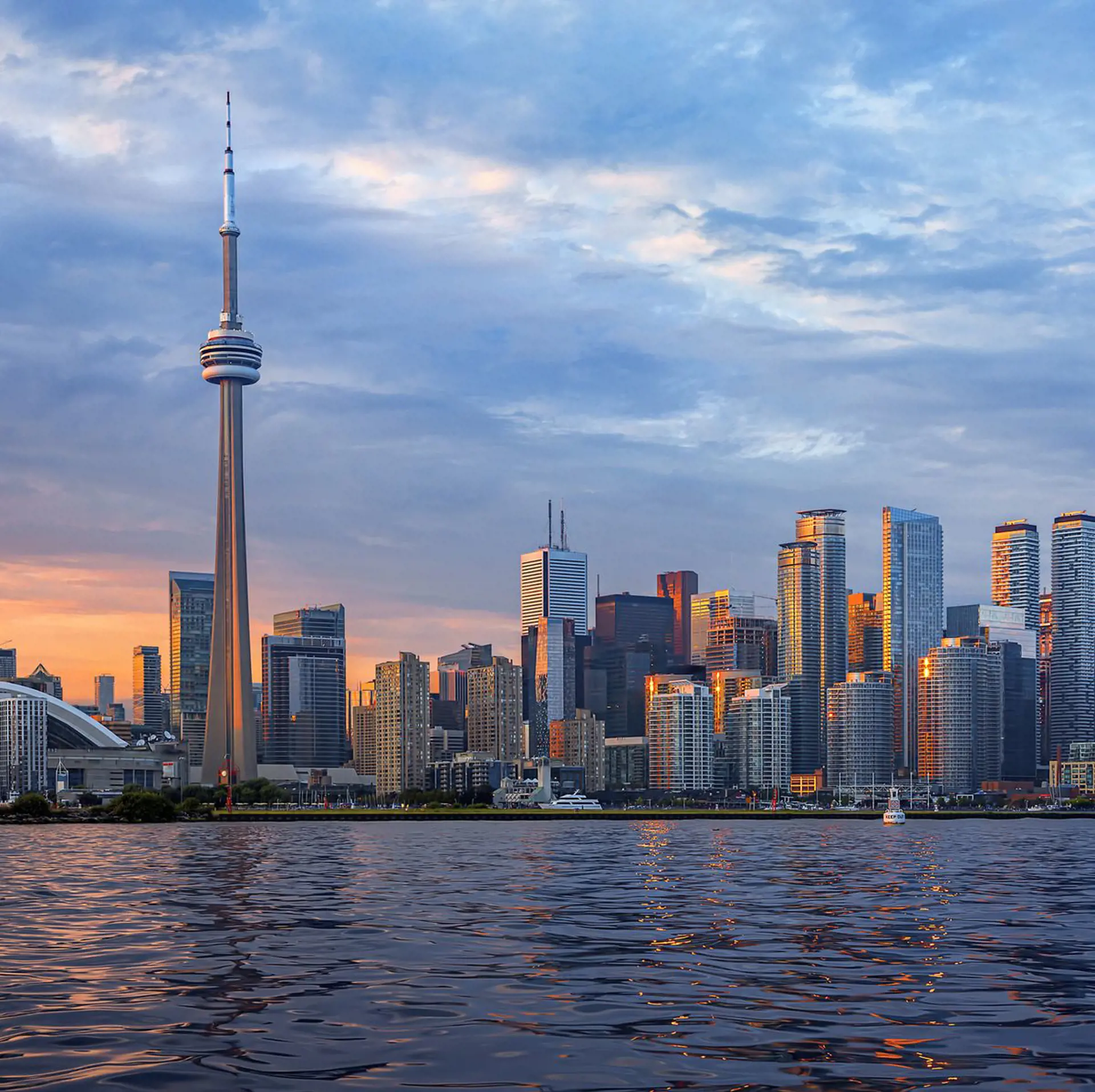 Toronto Skyline At Sunset Canada Royalty Free Image 1674745346
