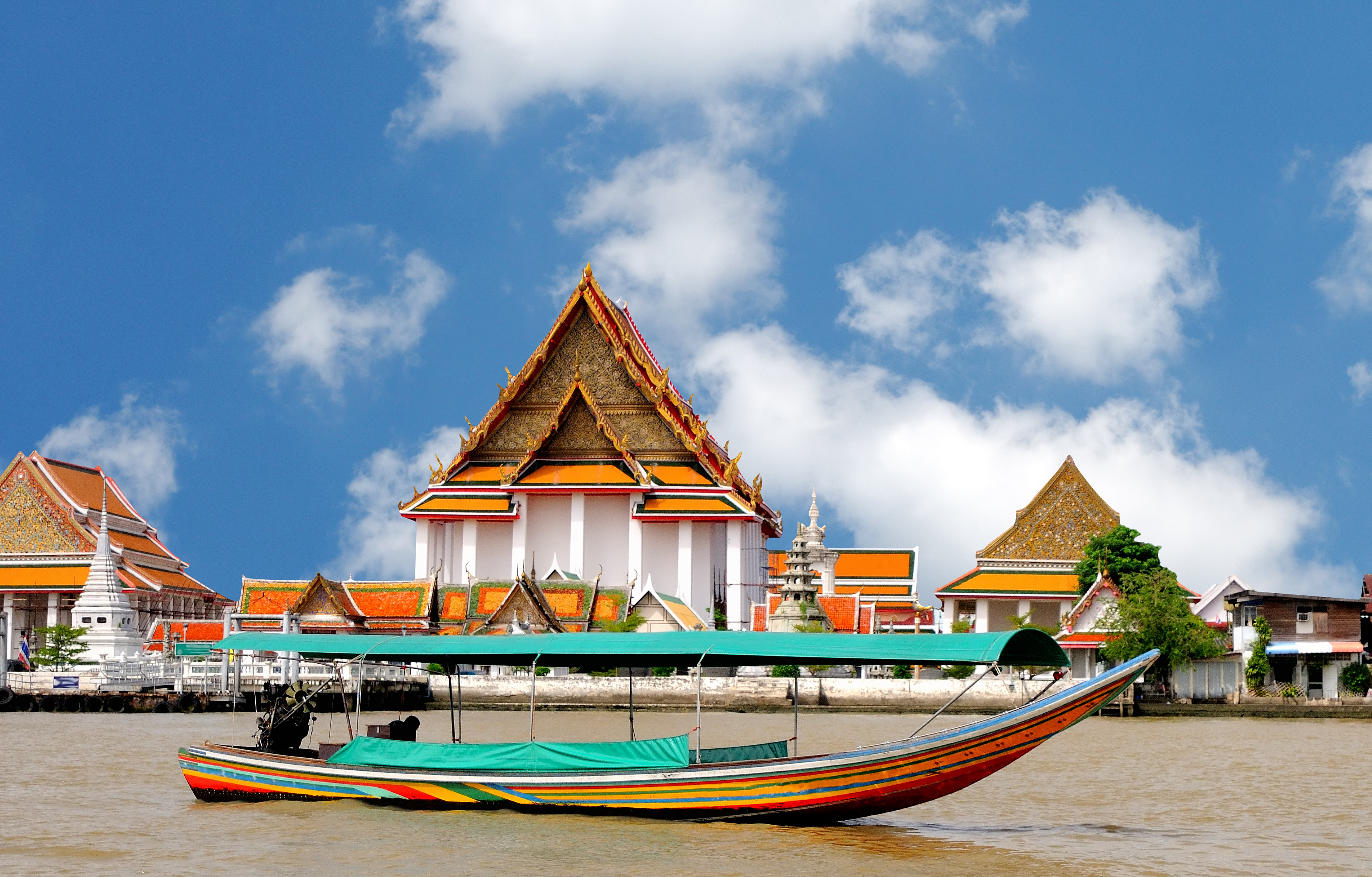 Thailand Bangkok Boat On The River Chao Phraya 58663423