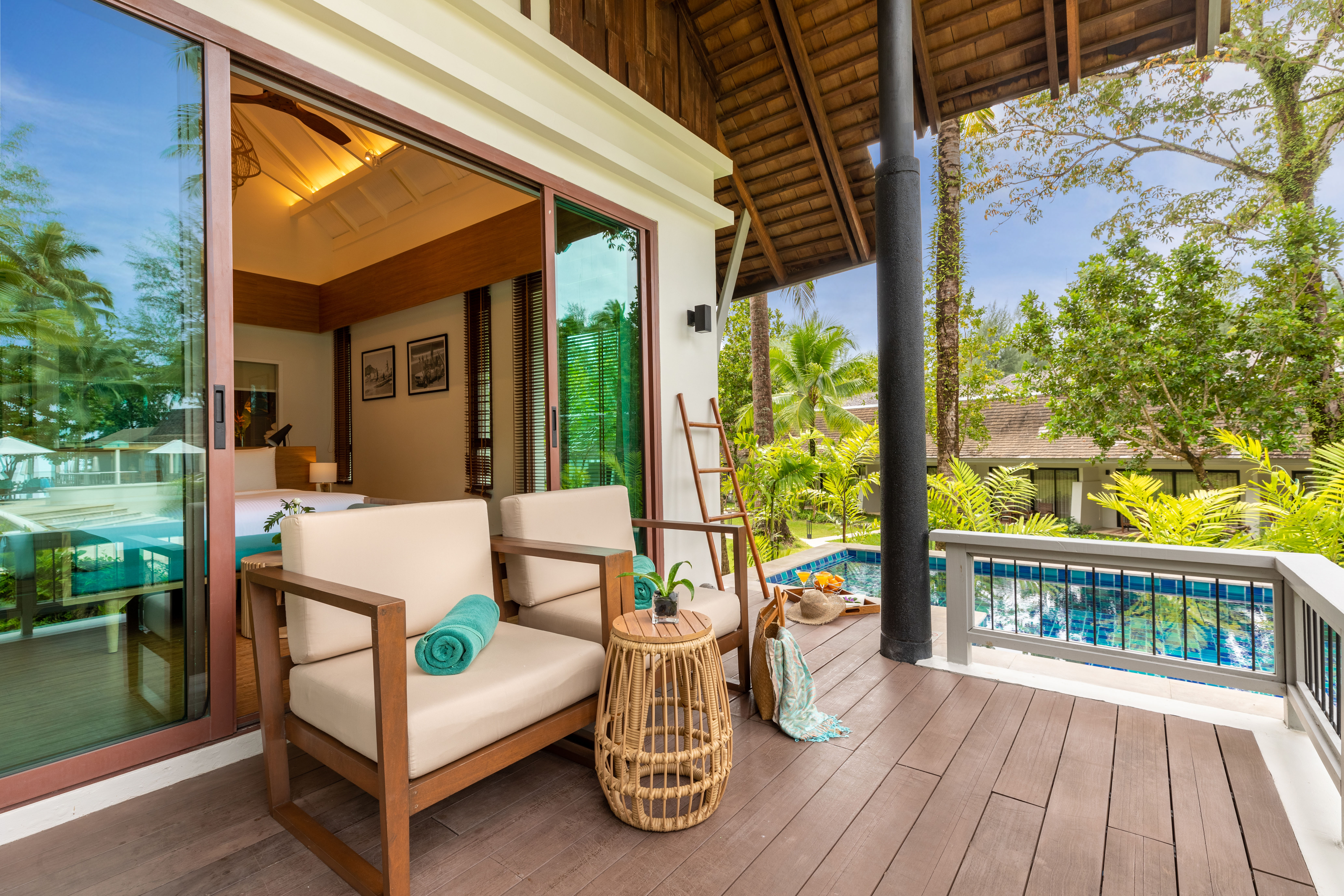 Outrigger Khao Lak Beach Resort Pool Villa13 Balcony