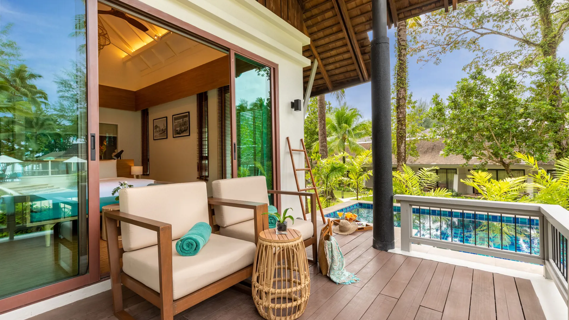 Outrigger Khao Lak Beach Resort Pool Villa13 Balcony