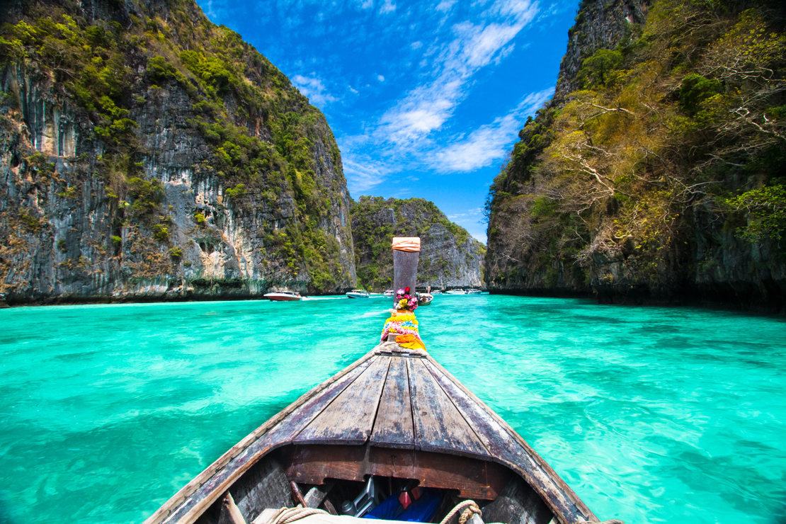Rejser til Thailand. Sejl med de unikke longtail boats