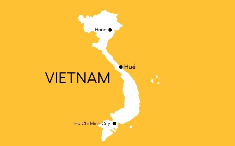 Vietnam Kort Hue