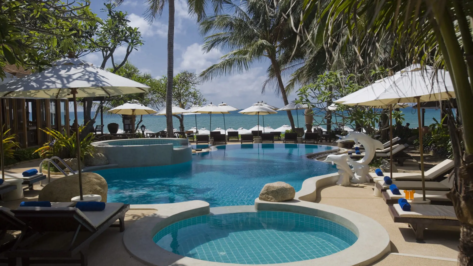 KOH SAMUI - På Thai House Beach Resort er der ikke langt fra poolen til stranden, Check Point Travel
