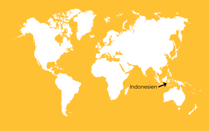 Indonesien Verdenskort