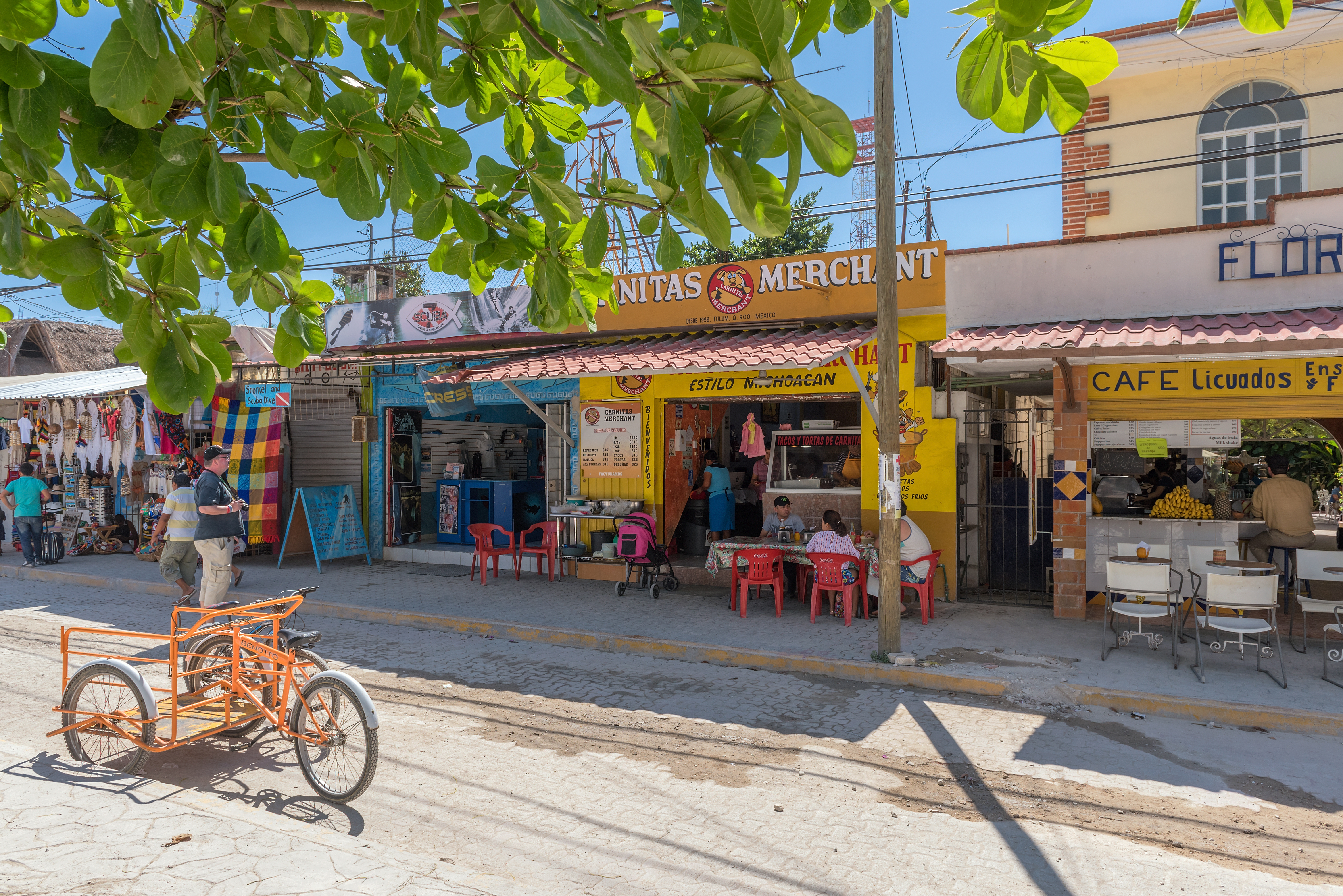 Shutterstock 2010632429 TULUM, MEXICO MARCH 04, 2018 Shops And Restaurants On The Main Street Of Tulum, Quintana Roo, Mexico
