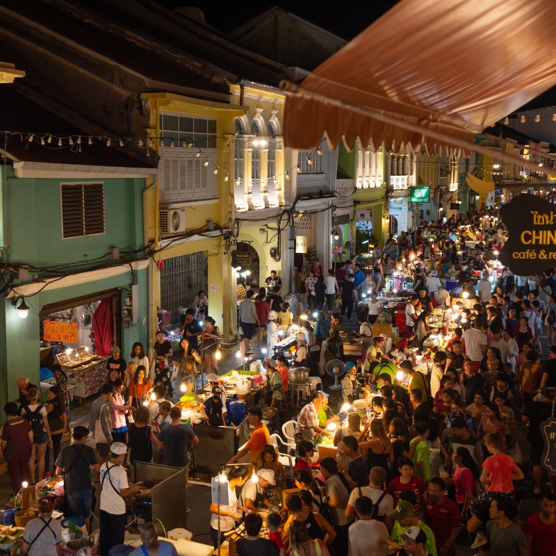 Aftenstemning I Phuket Old Town