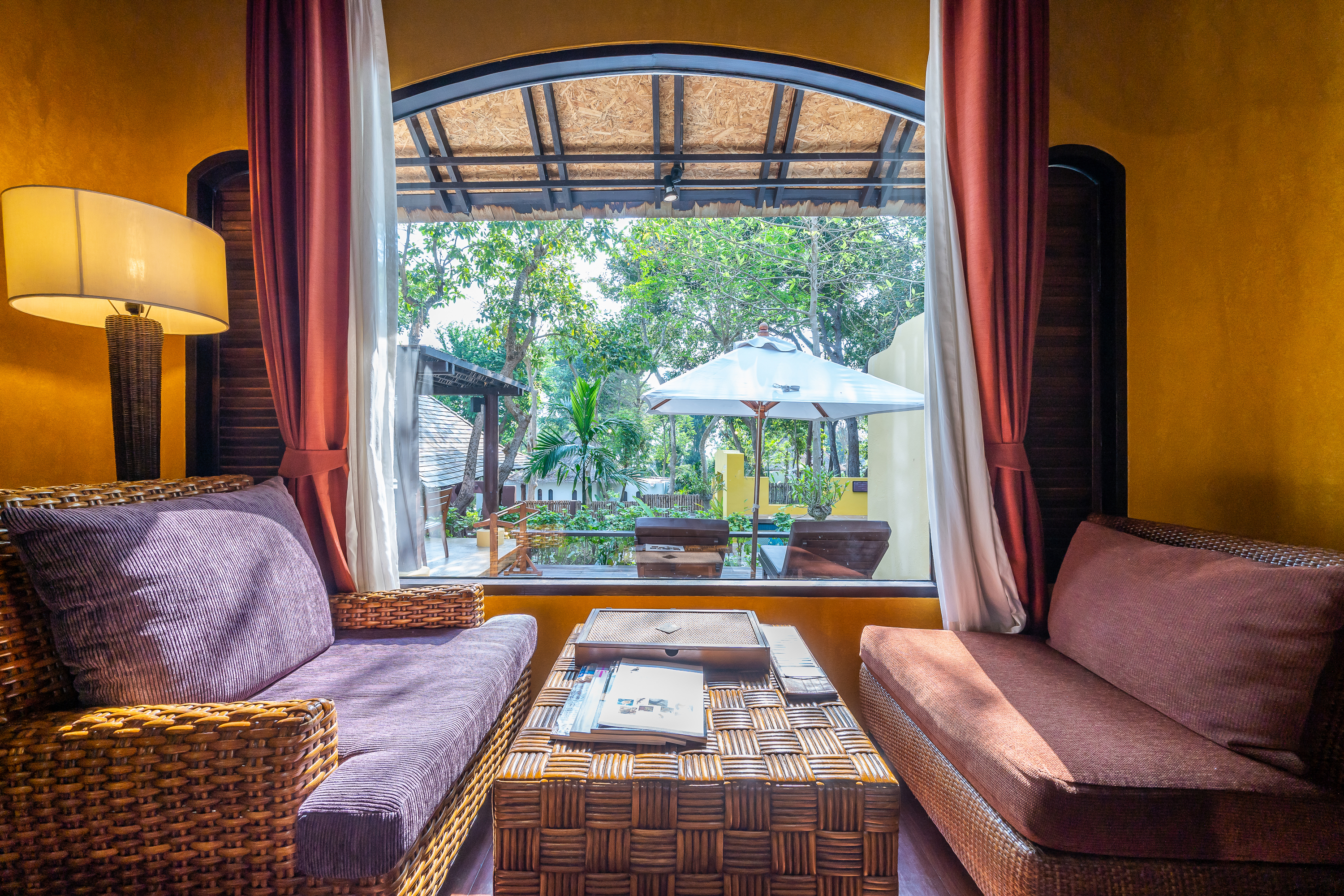 Garden Villa Sitting Area & View