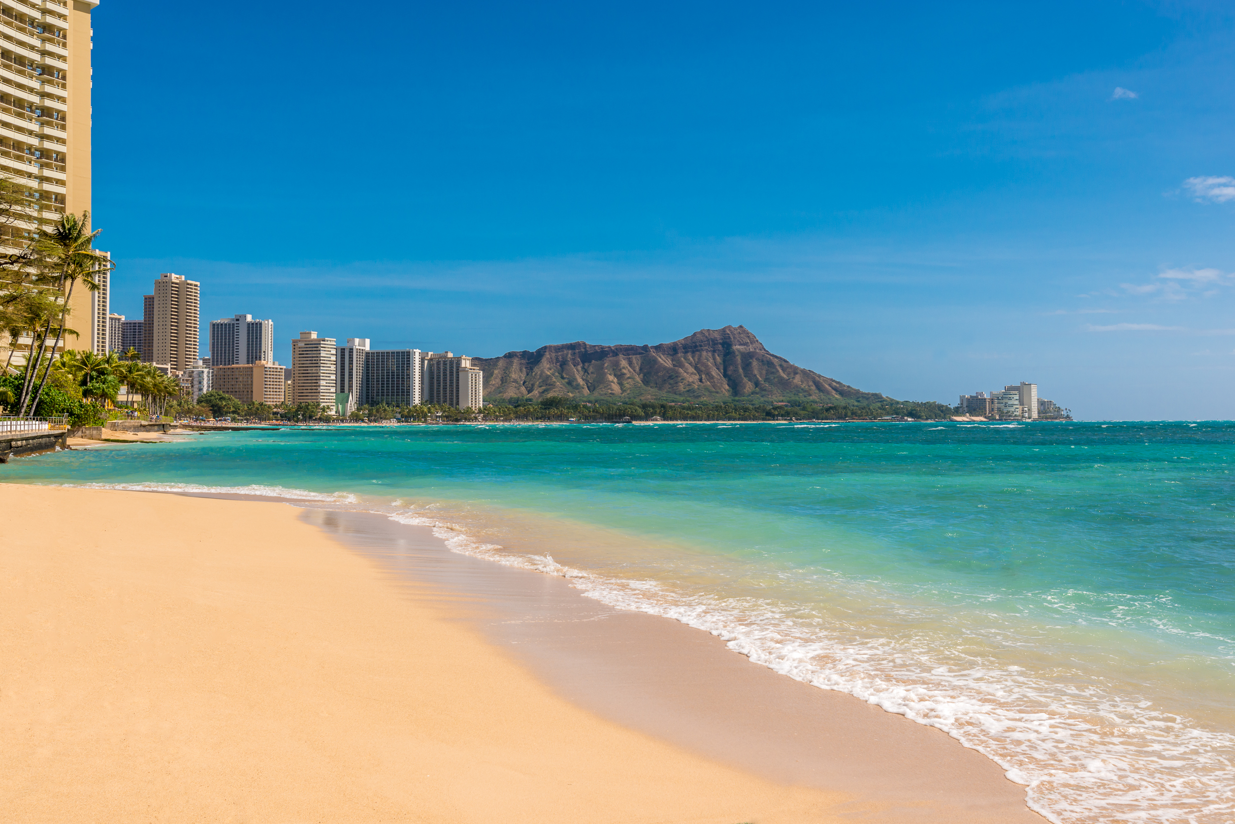 Waikiki Beach In Honolulu,Hawaii