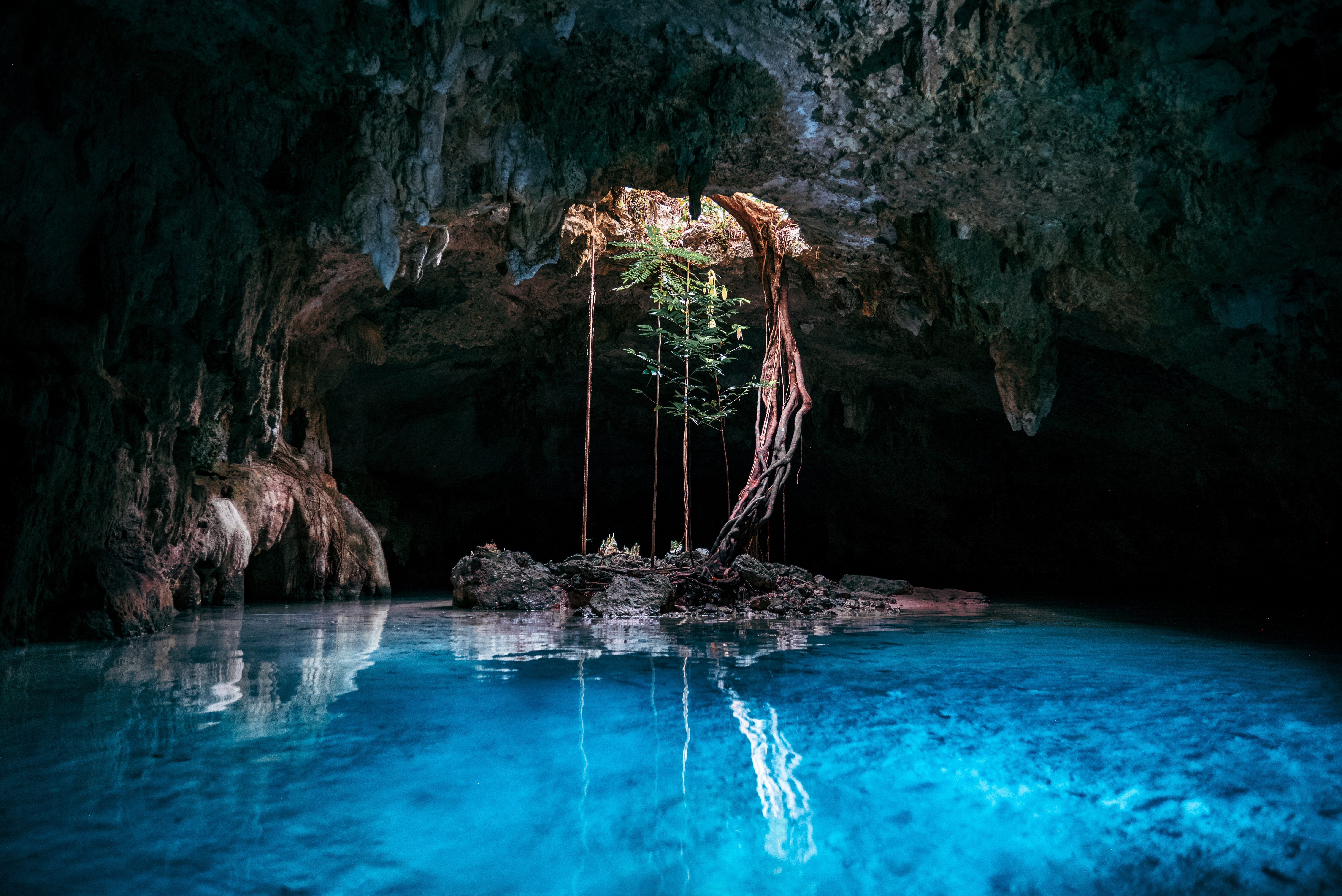 Shutterstock 2479894603 A Scenic View Of Sac Actun Cenote With Blue Water In Tulum, Mexico