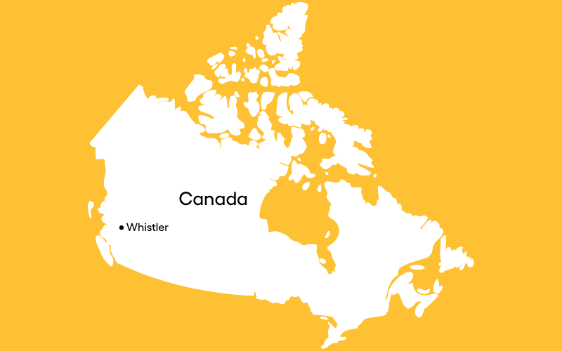 Whistler Canada På Kort