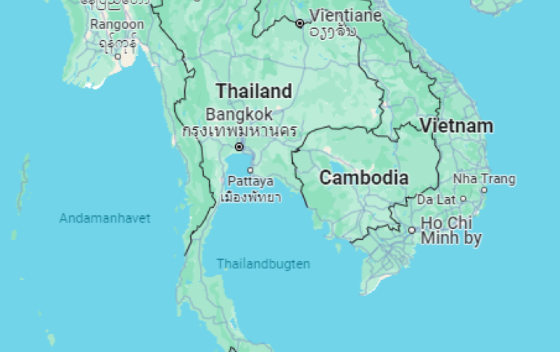Map Of Thailand